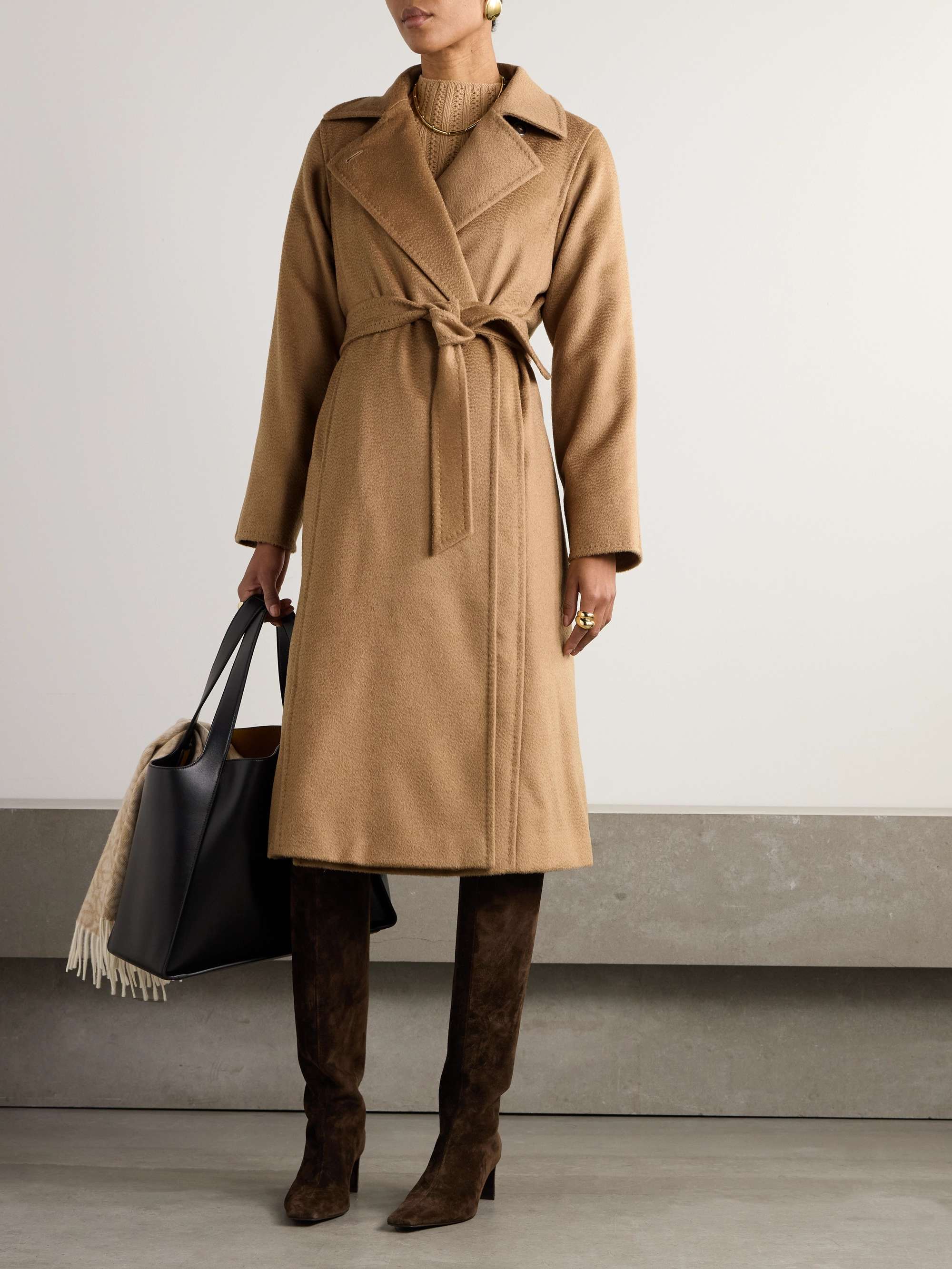 MAX MARA Manuela belted camel hair coat
