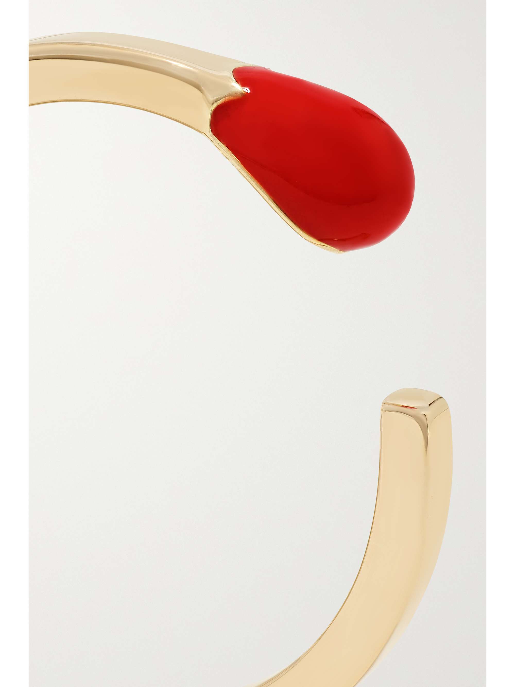 ALISON LOU Match Stack 14-karat gold and enamel ring