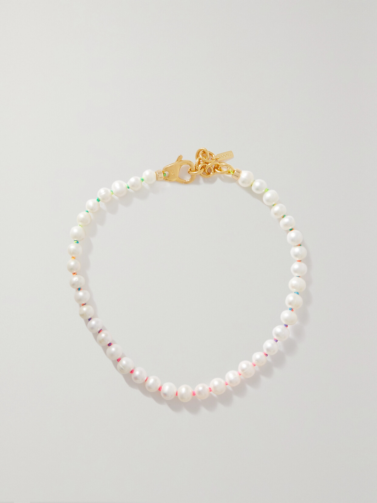 Martha Calvo - Gold-plated Pearl Necklace - White