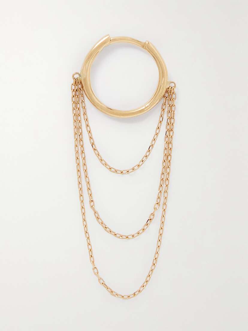 Persée 18-karat Gold Single Hoop Earring