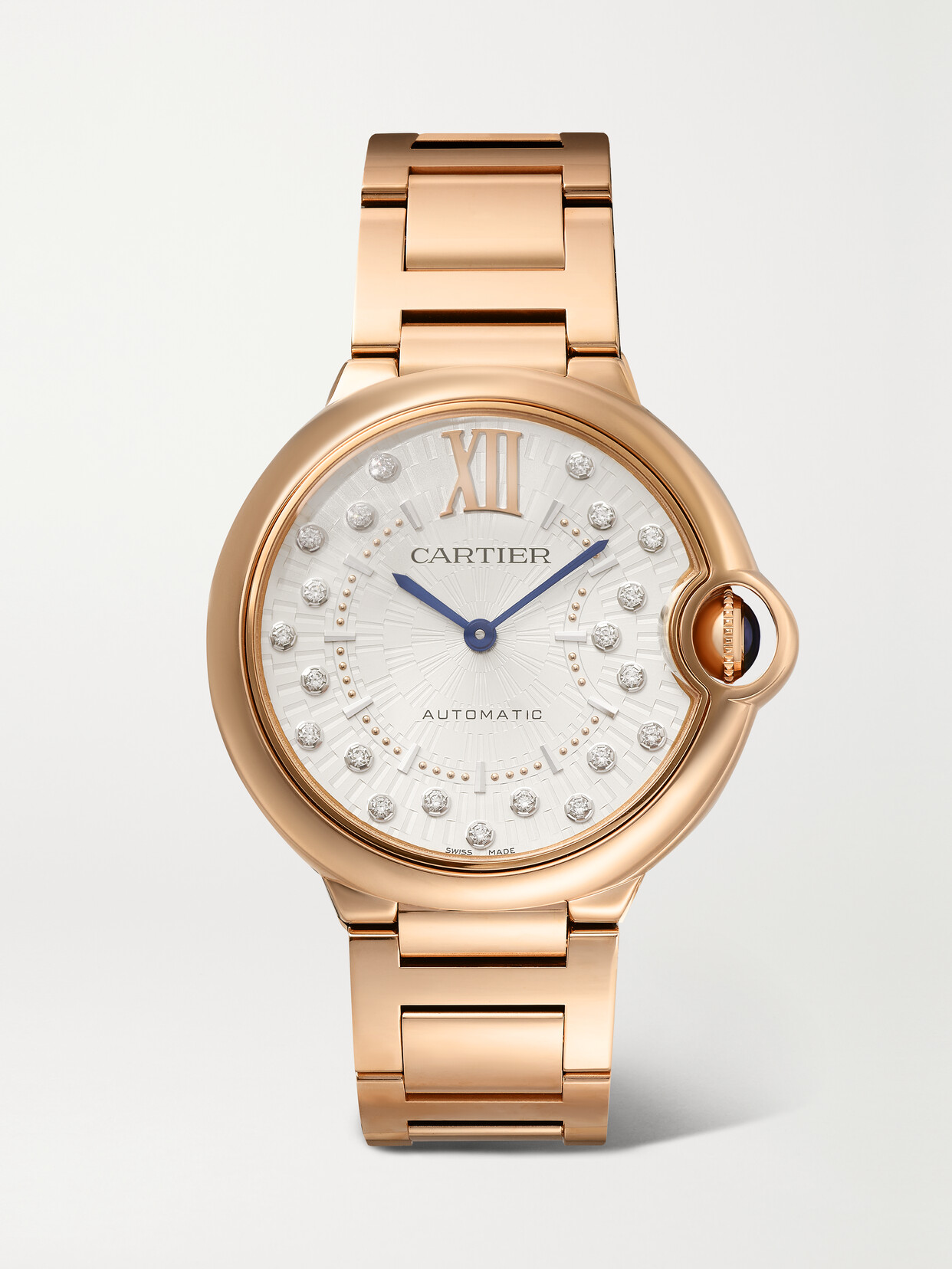 Cartier Ballon Bleu De  Automatic 36mm 18-karat Rose Gold And Diamond Watch