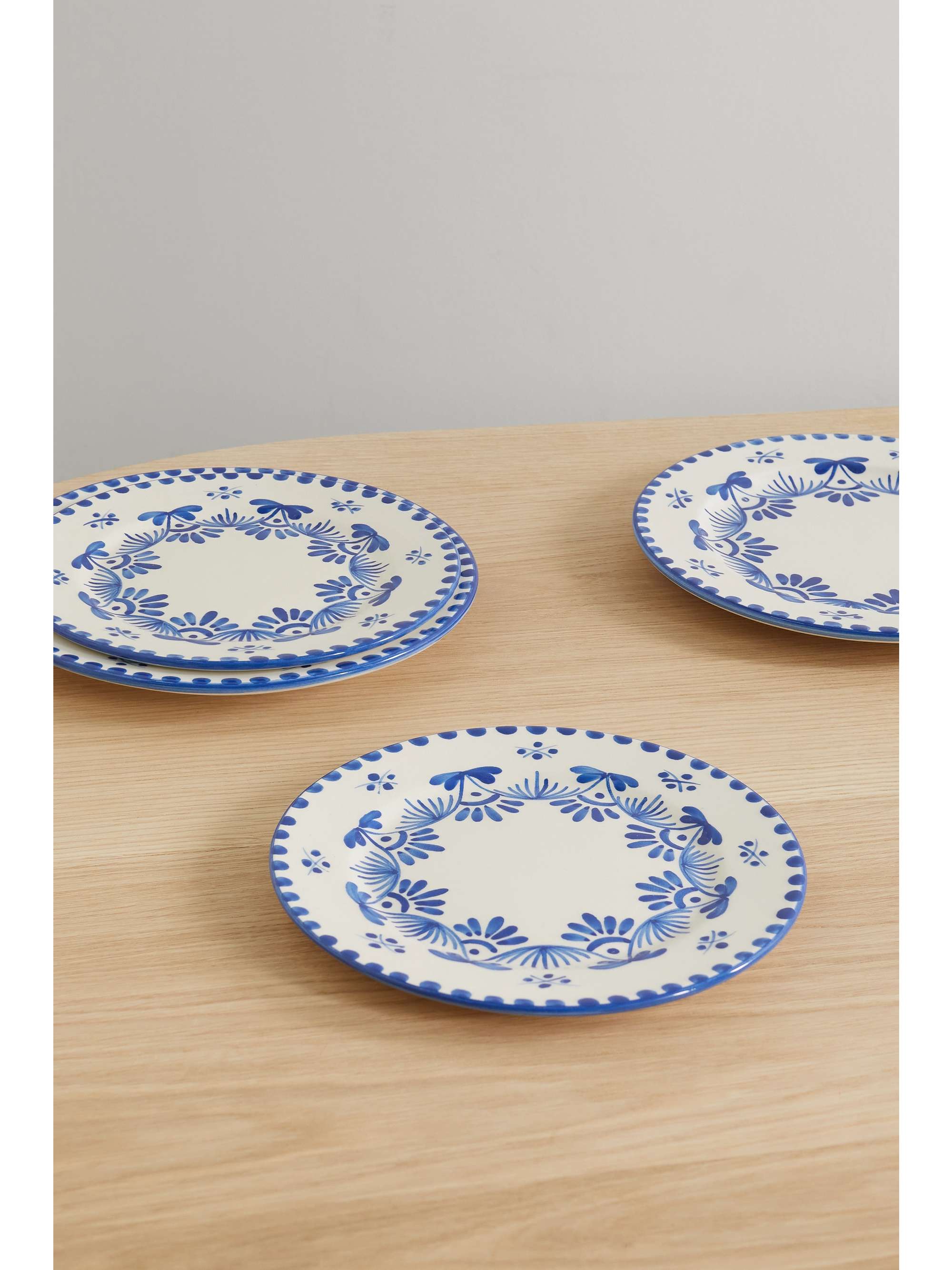 MAISON MARGAUX Gisele set of eight ceramic dinner and dessert plates