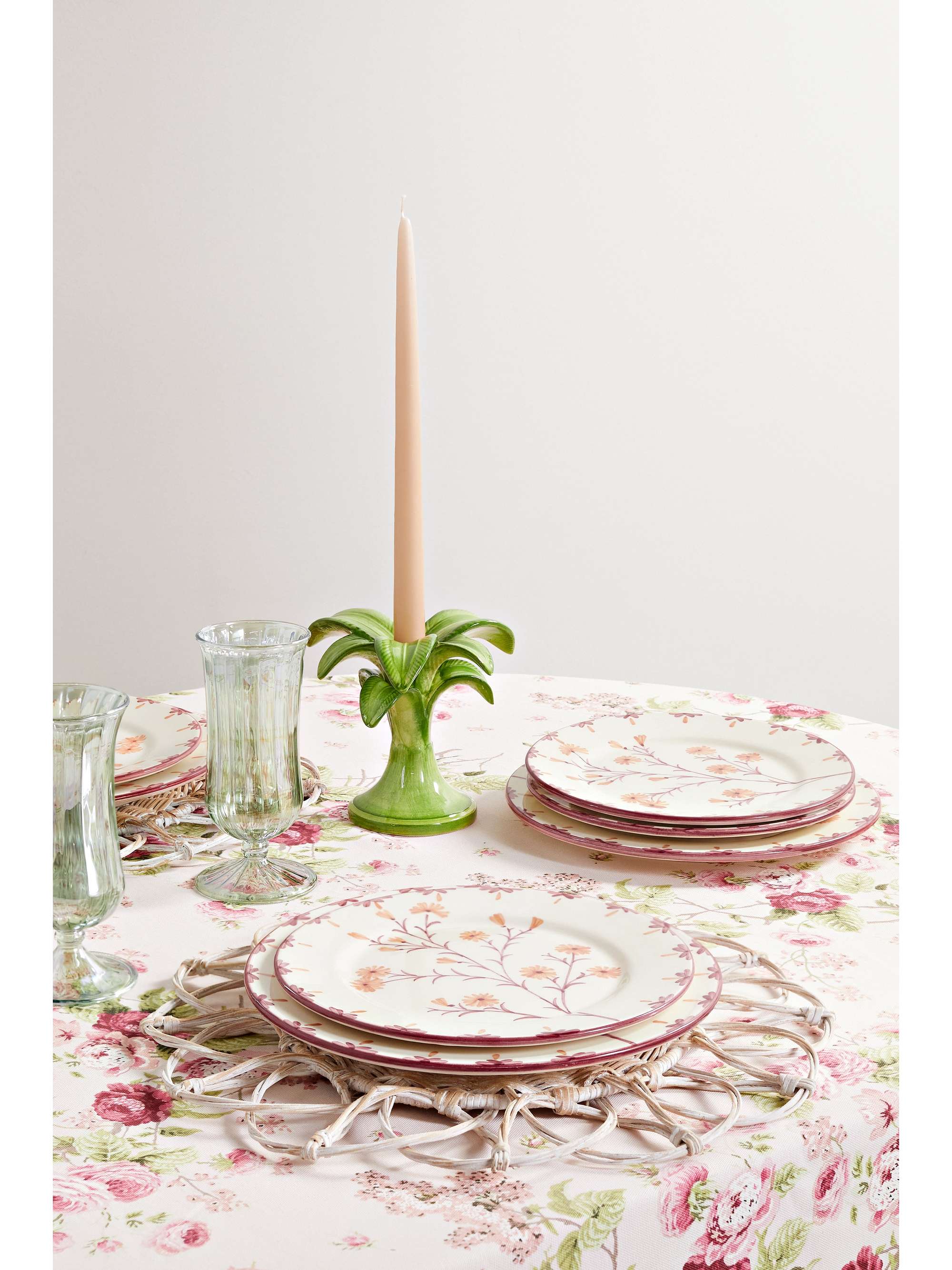 MAISON MARGAUX Winchester set of eight ceramic dinner and dessert plates