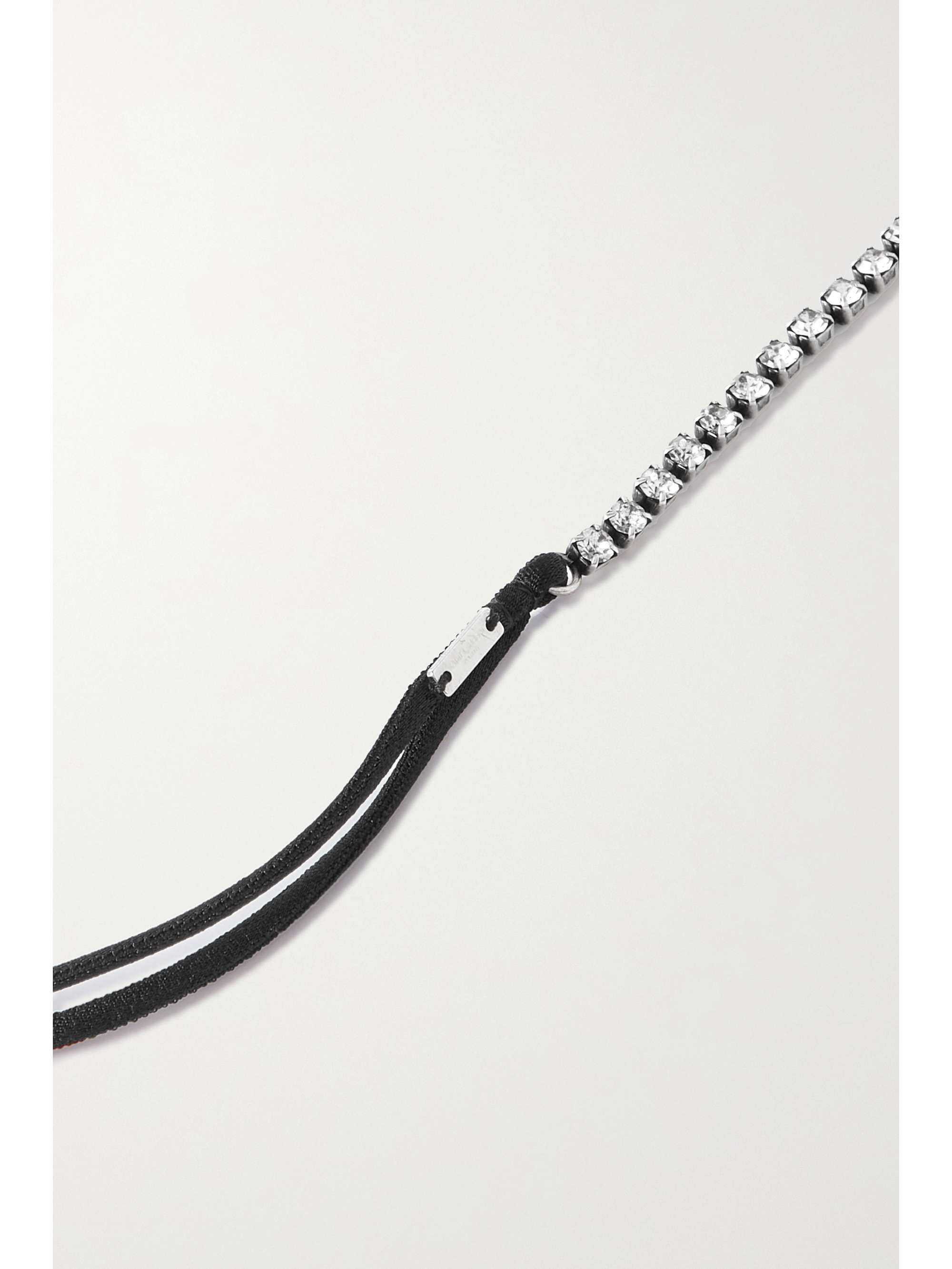 SAINT LAURENT Crystal-embellished headband