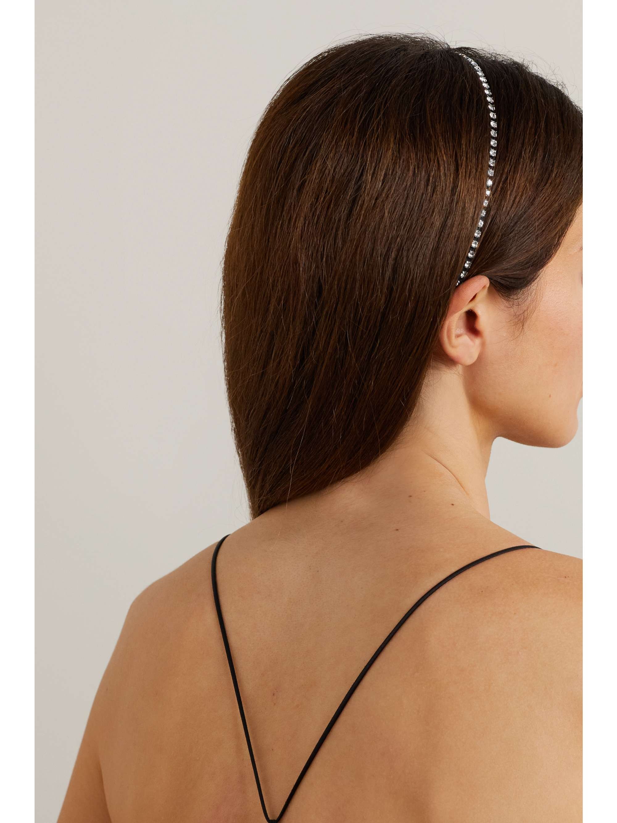 SAINT LAURENT Crystal-embellished headband