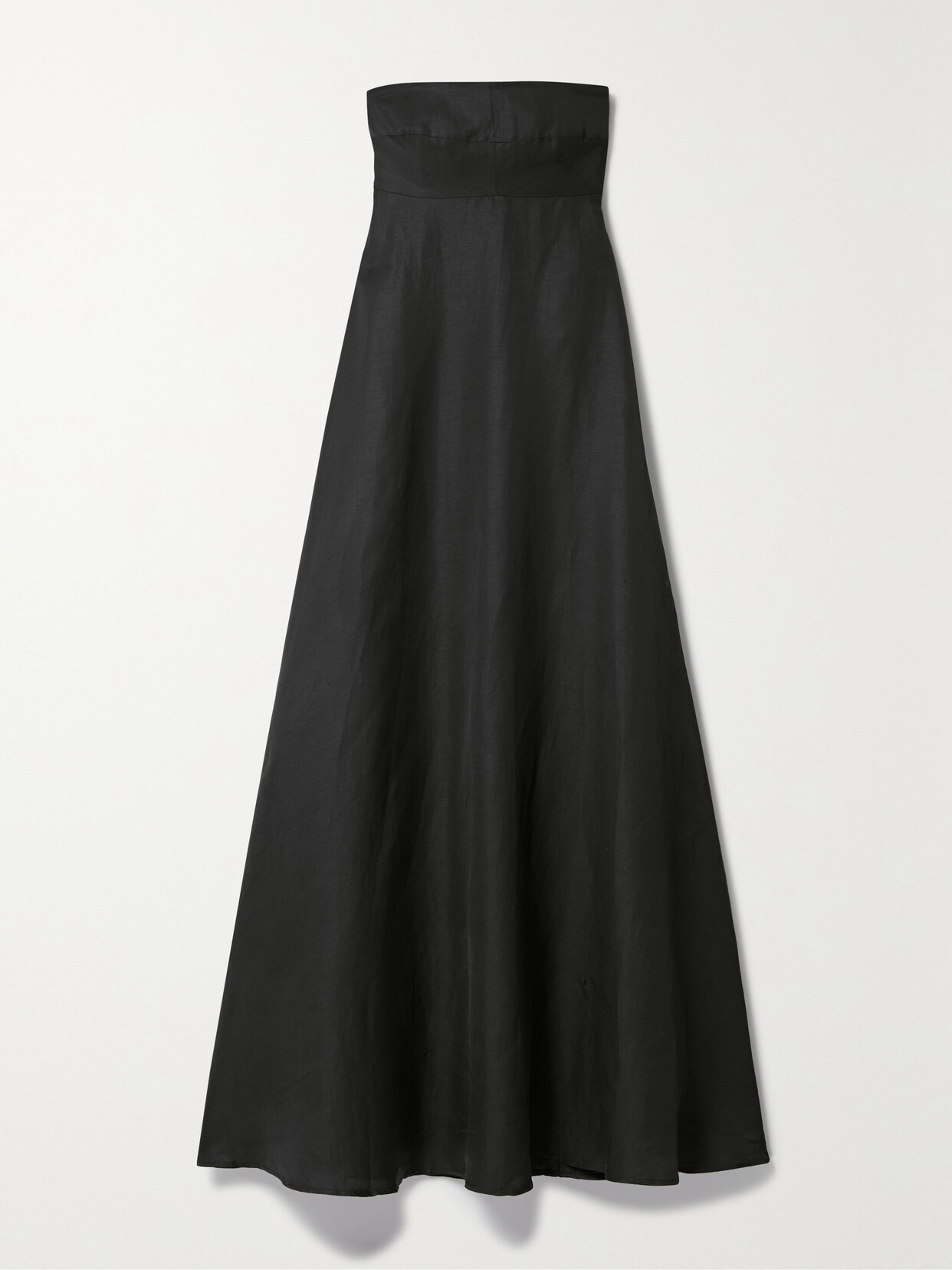 BONDI BORN Montenegro Strapless Woven Maxi Dress - Black