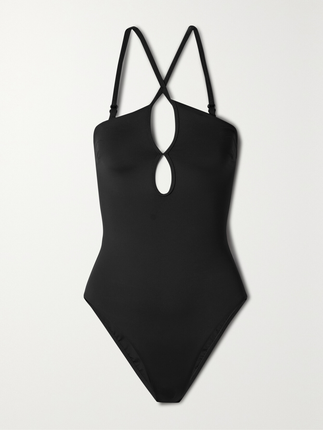 BONDI BORN - Zoe Cutout Swimsuit - Black