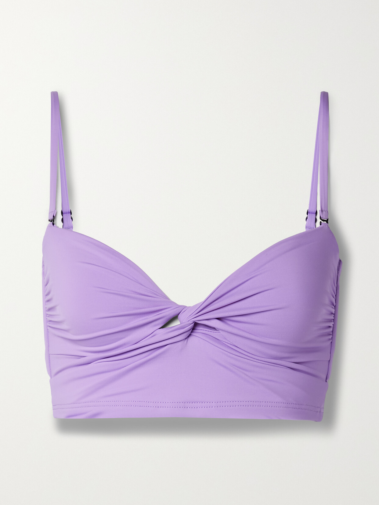 BONDI BORN - Daphne Twisted Bikini Top - Purple