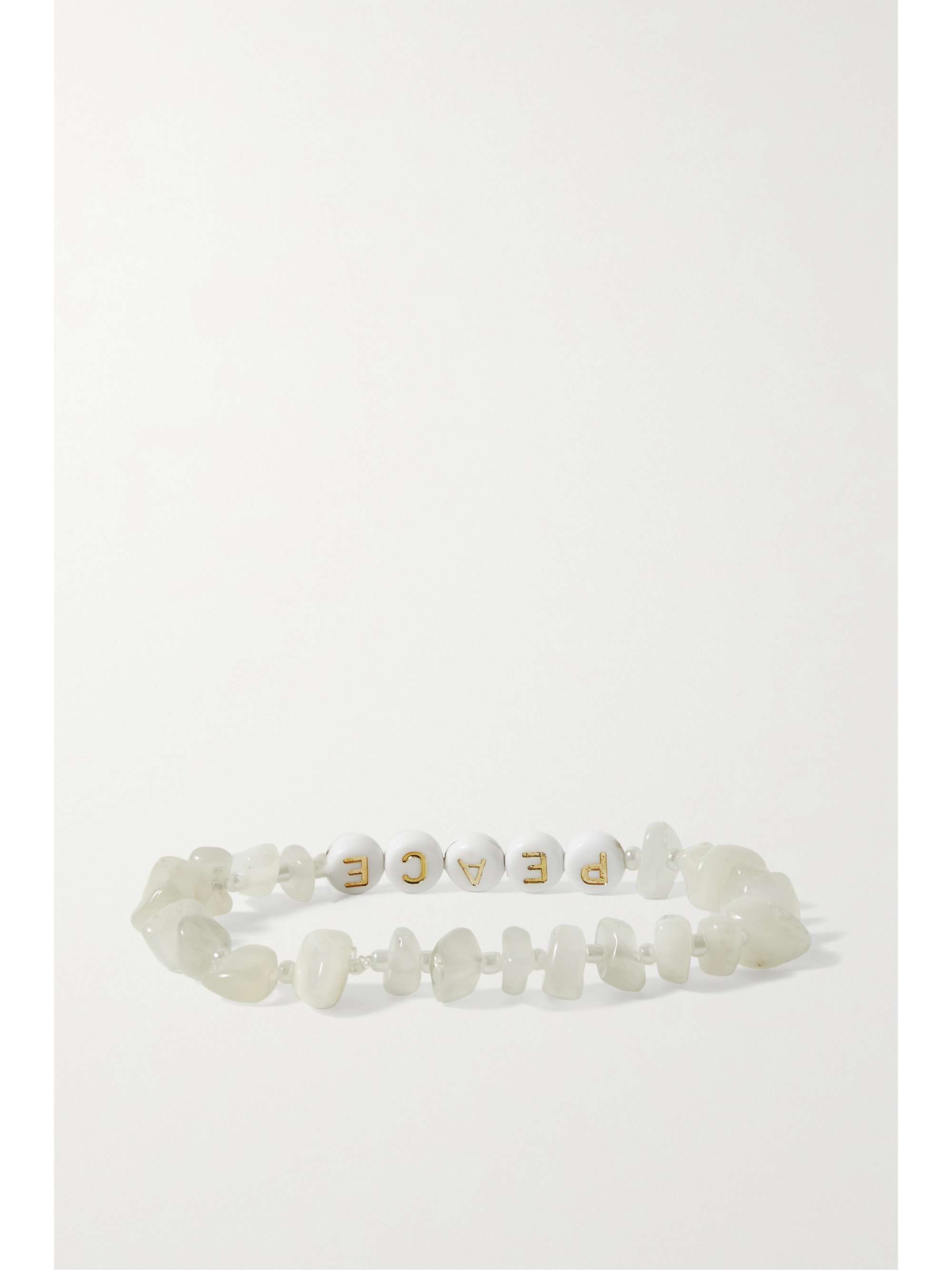 TBALANCE CRYSTALS Calm, Encourage and Harmonize moonstone and enamel bracelet