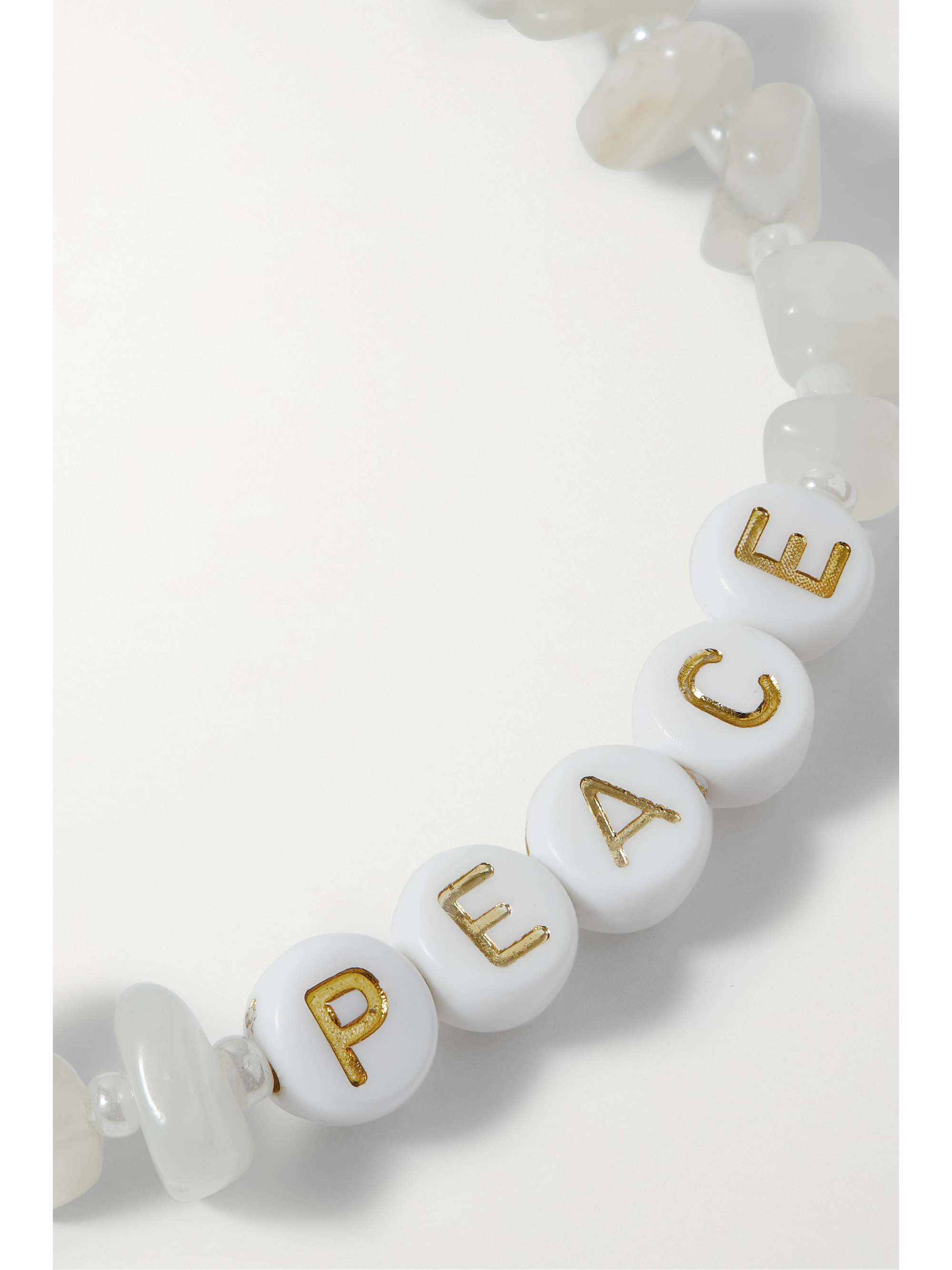 TBALANCE CRYSTALS Calm, Encourage and Harmonize moonstone and enamel bracelet
