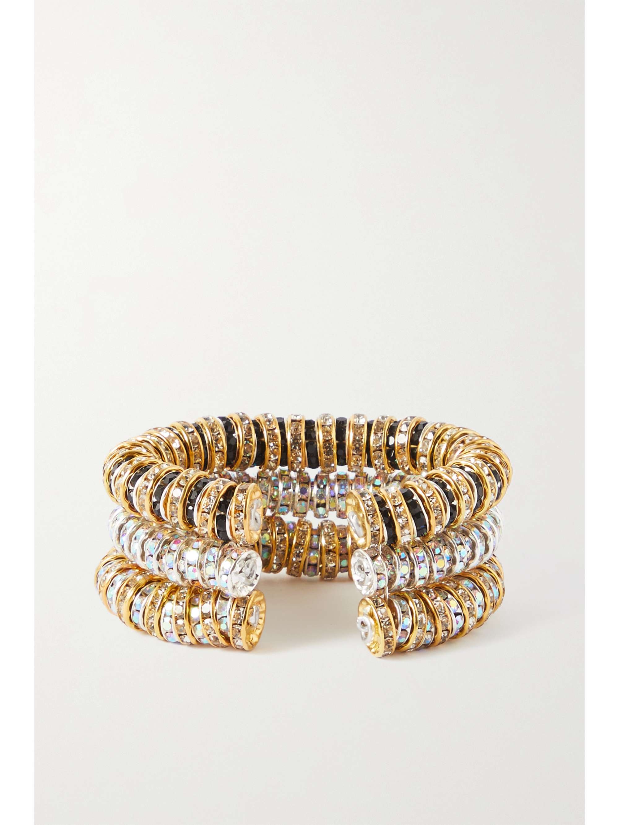 PEARL OCTOPUSS.Y Cleopatra gold- and silver-plated crystal bracelet