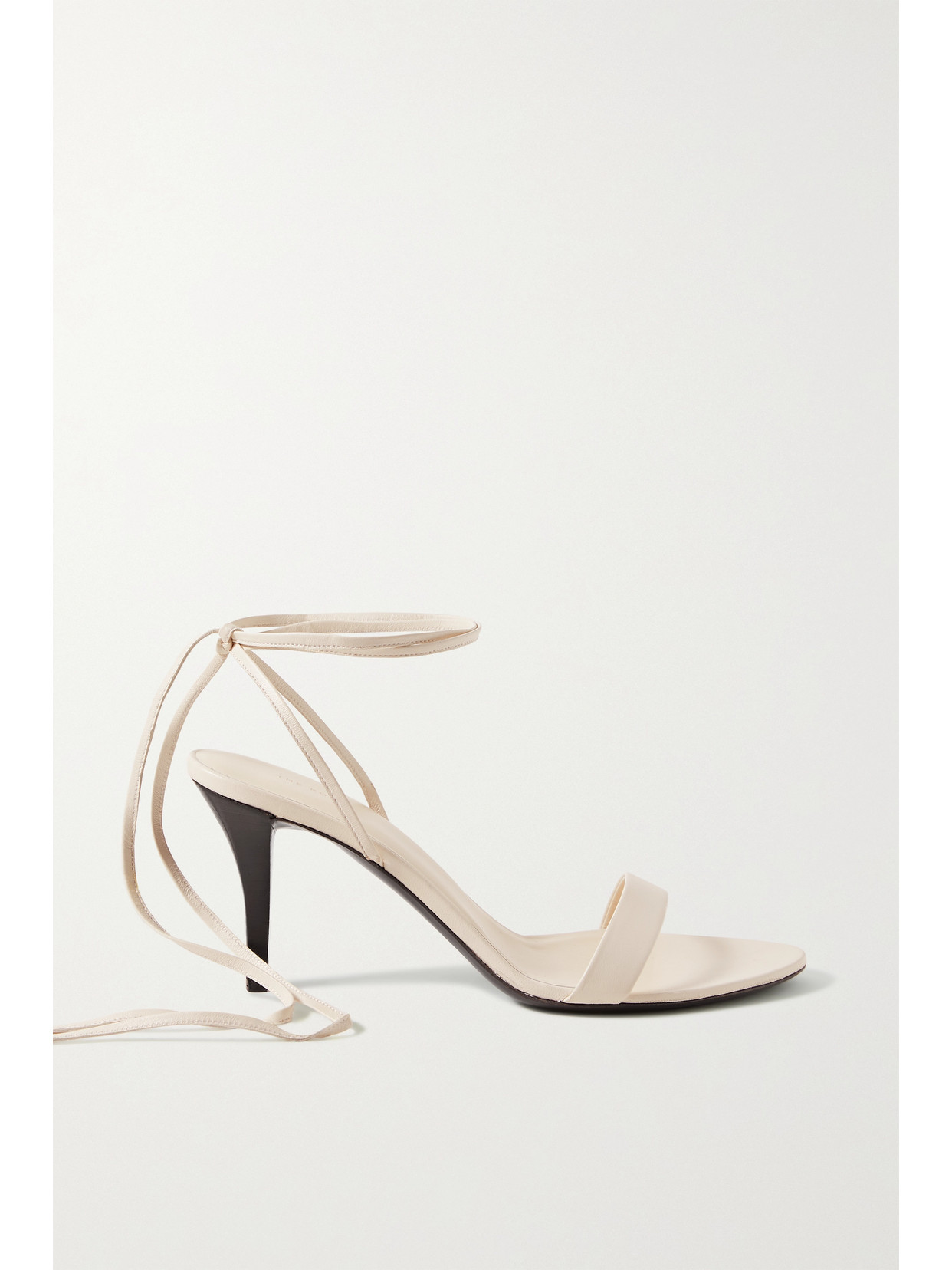 Shop The Row Maud Lace-up Leather Sandals In Ivory