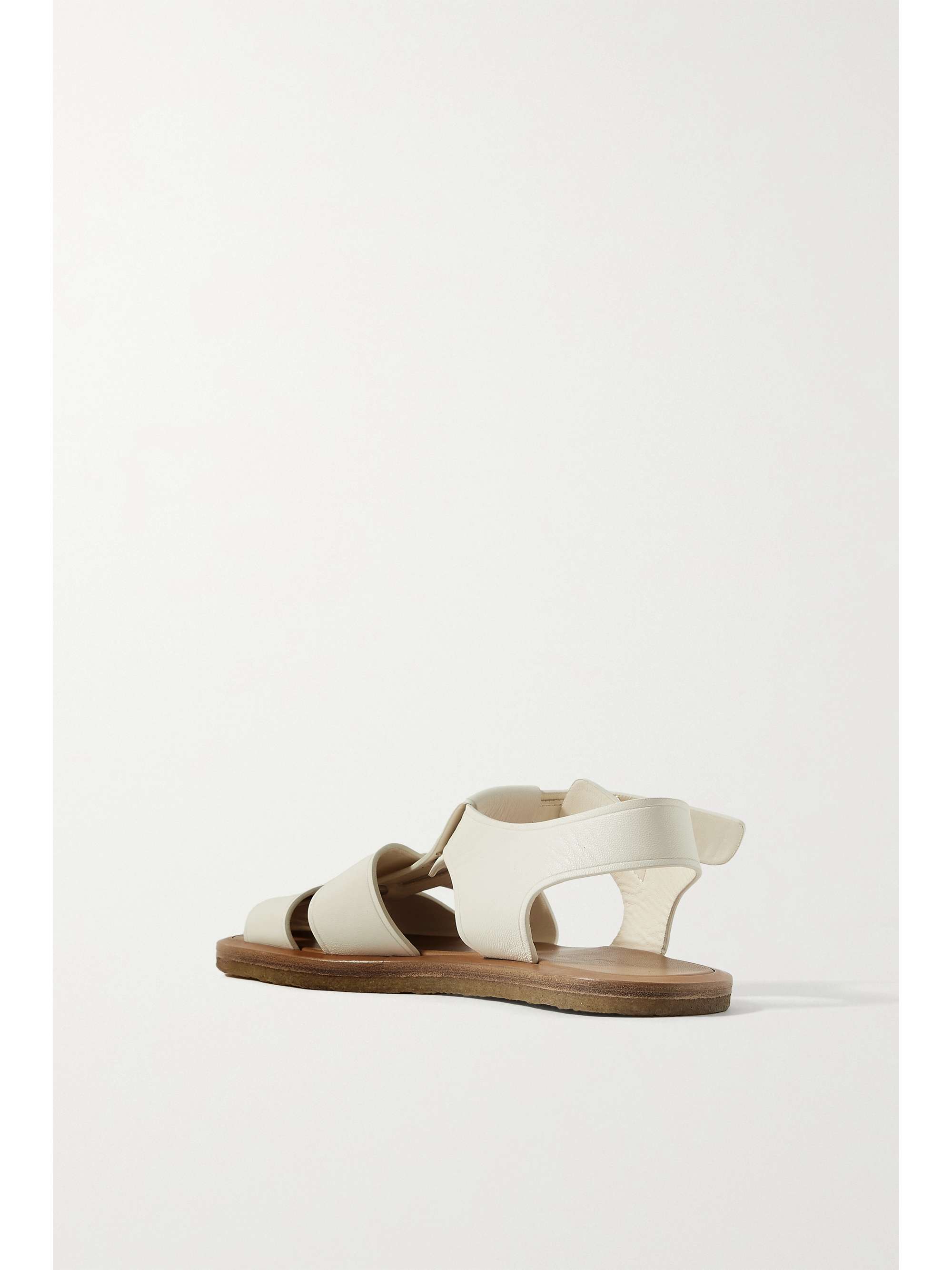 THE ROW Fisherman woven textured-leather sandals
