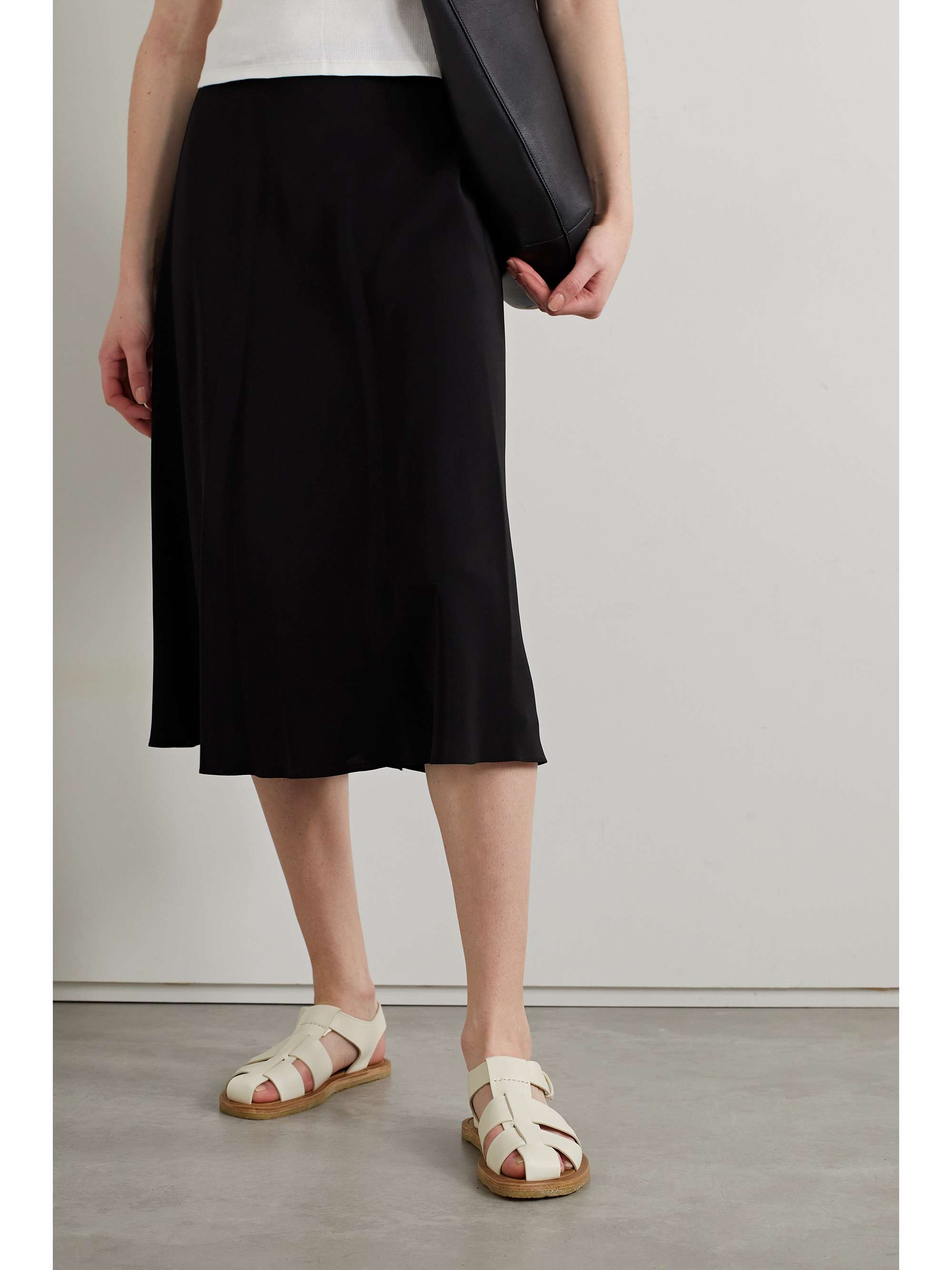 THE ROW Fisherman woven textured-leather sandals