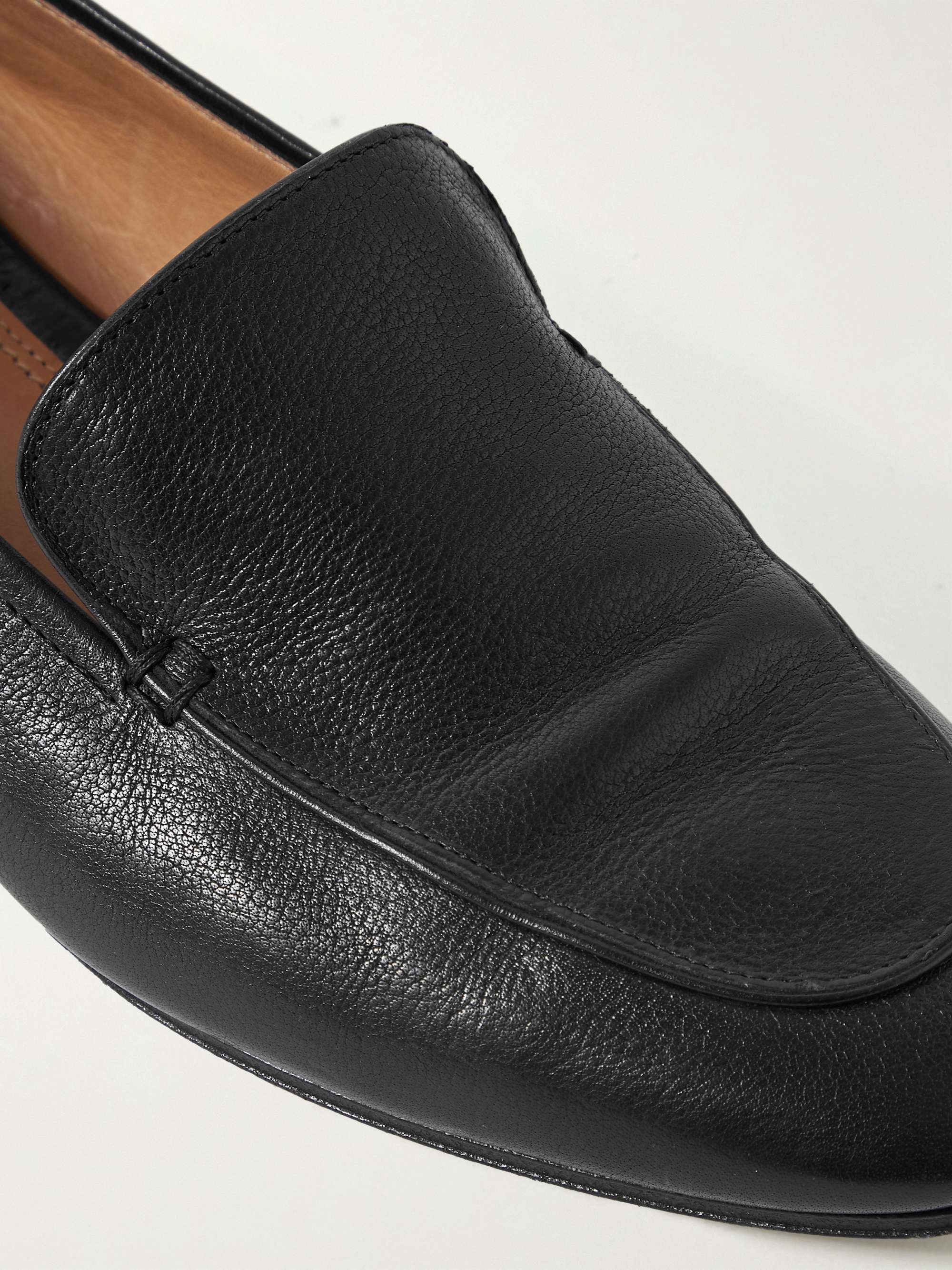 THE ROW Adam textured-leather loafers