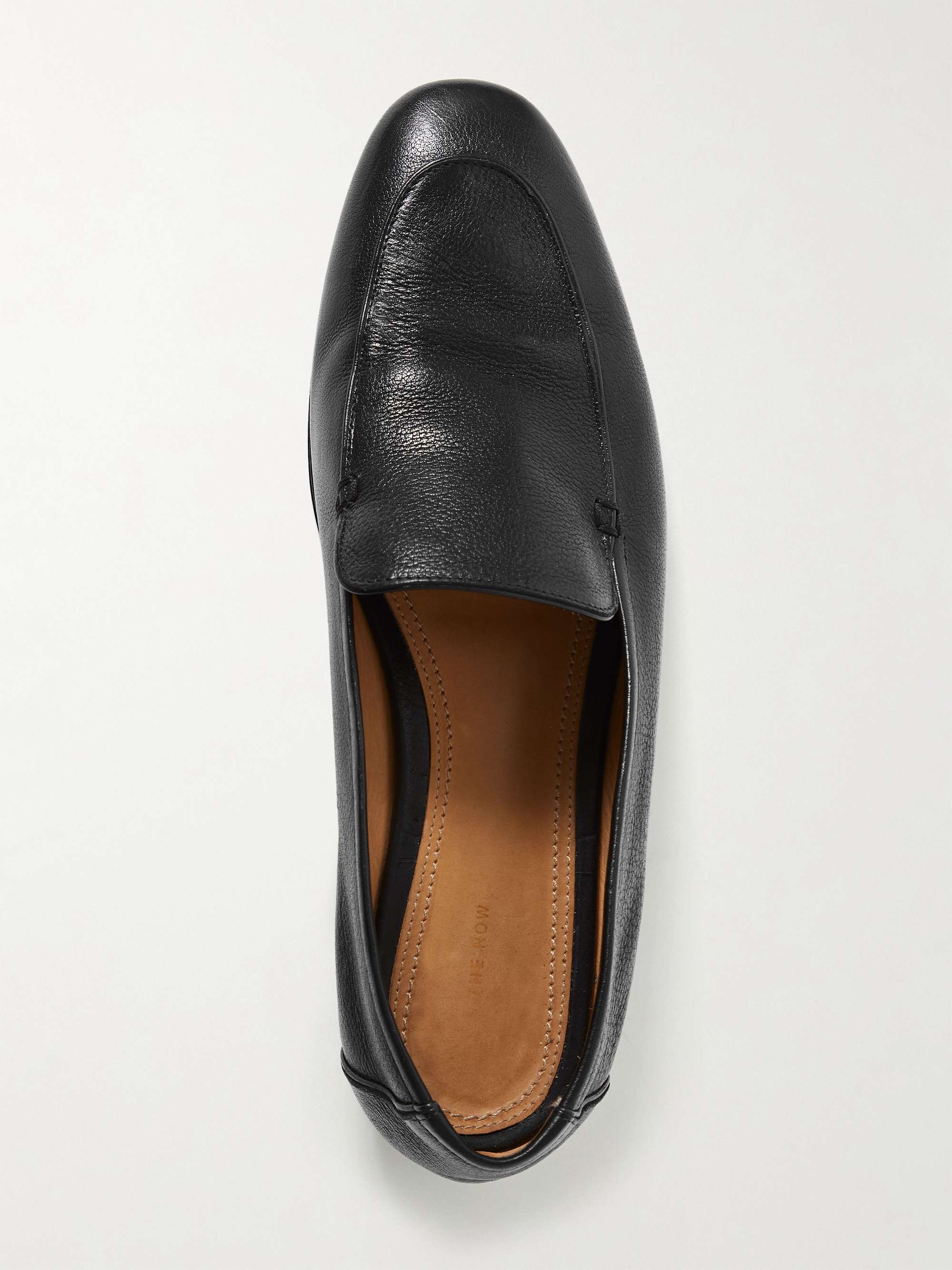 THE ROW Adam textured-leather loafers