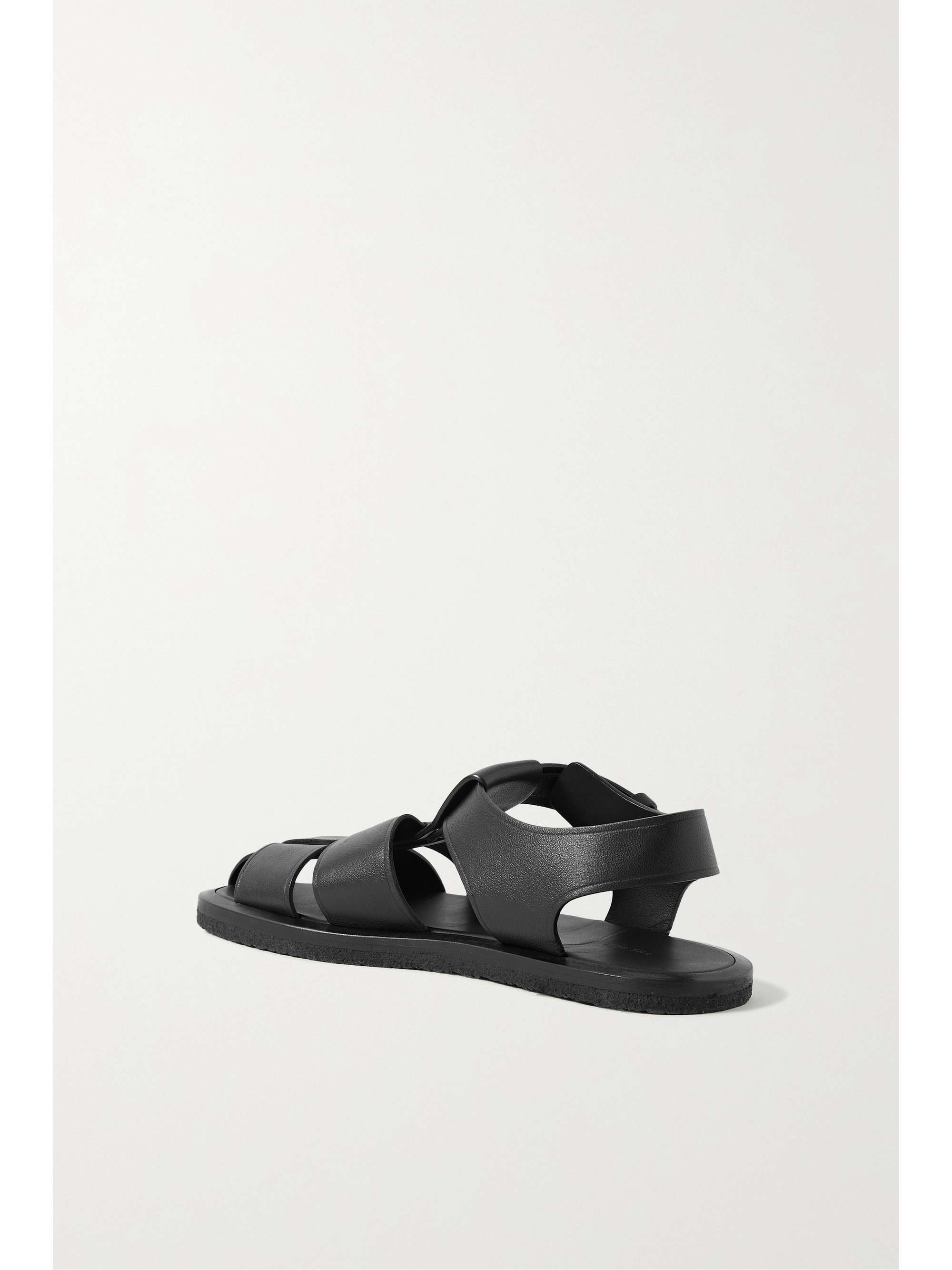 THE ROW Fisherman woven textured-leather sandals