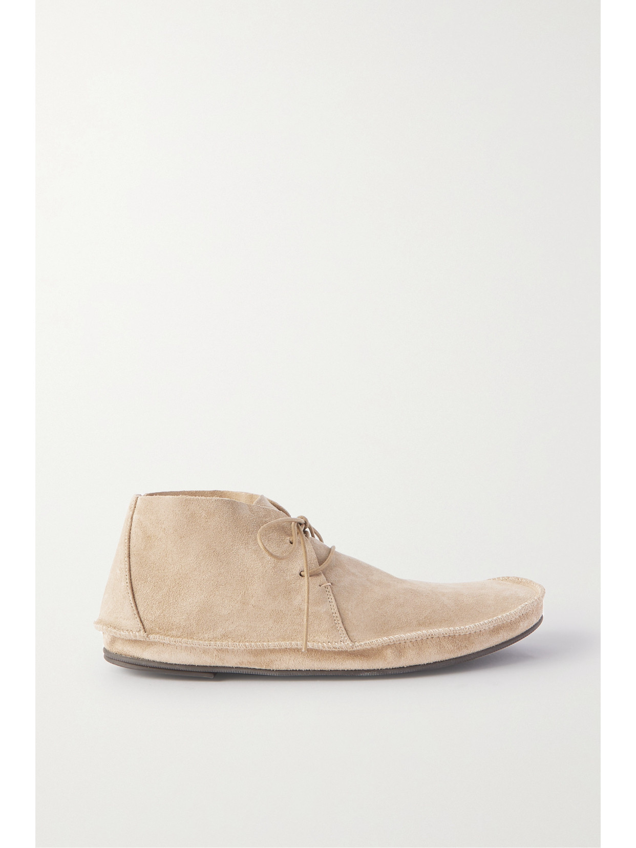 The Row - Tyler Suede Ankle Boots - Neutrals