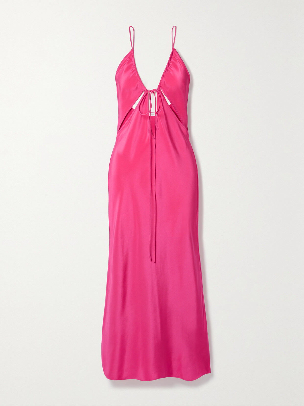 Christopher Esber - Triquetra Cutout Silk-satin Midi Dress - Pink