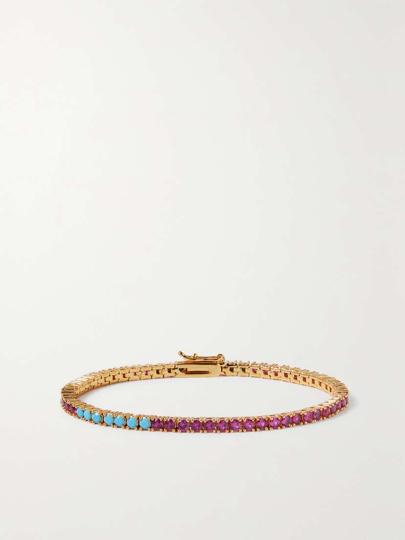 Roxanne Assoulin On The Rox Baseline Gold-tone Cubic Zirconia Bracelet
