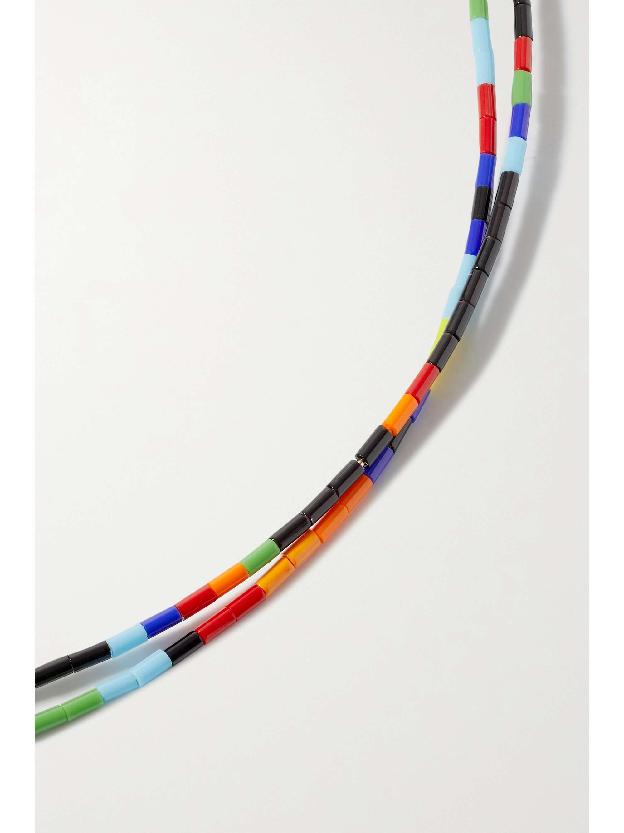 ROXANNE ASSOULIN All Choked Up set of two enamel and gold-tone chokers