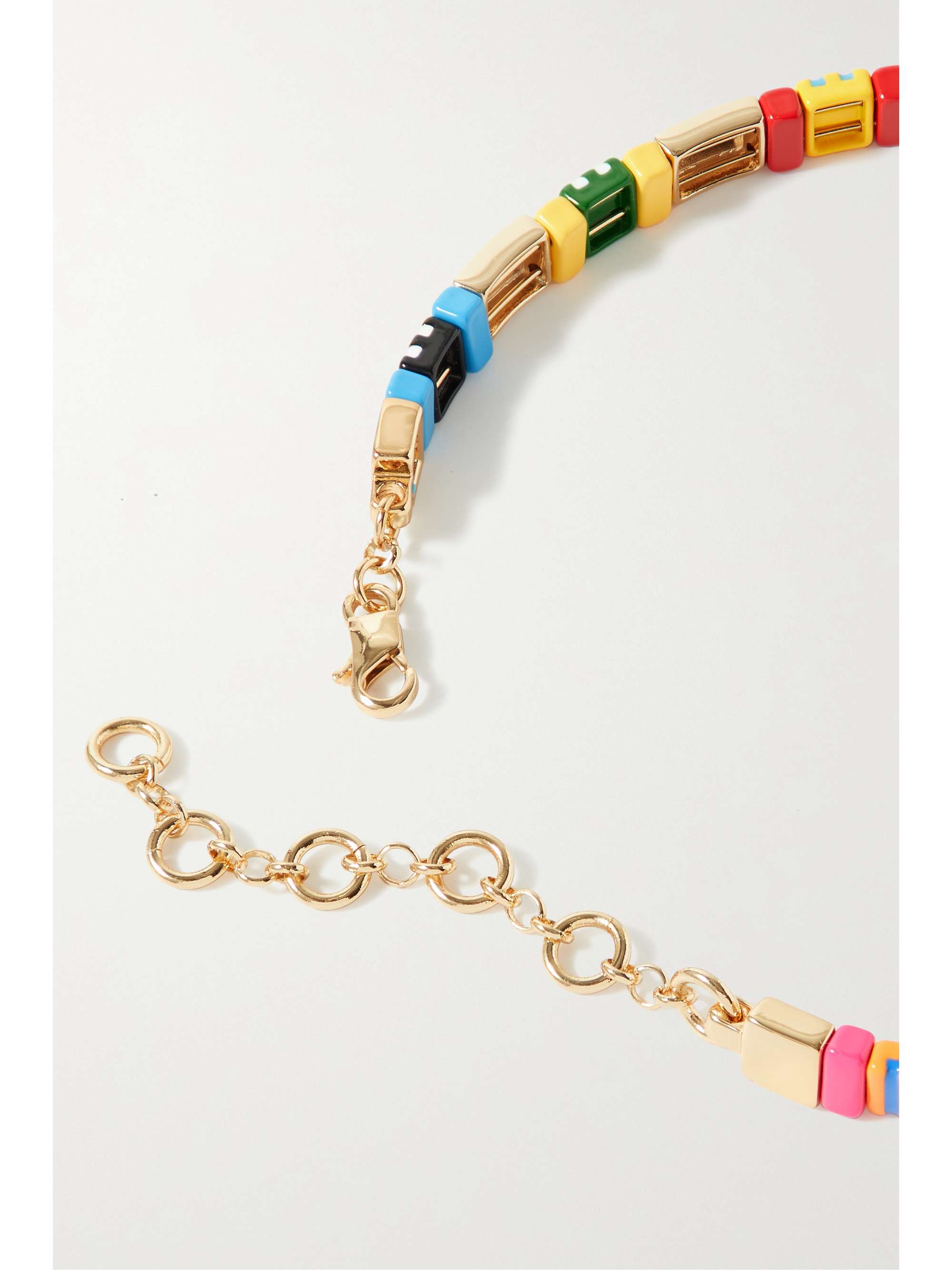 ROXANNE ASSOULIN A Walk in the Park gold-tone and enamel choker