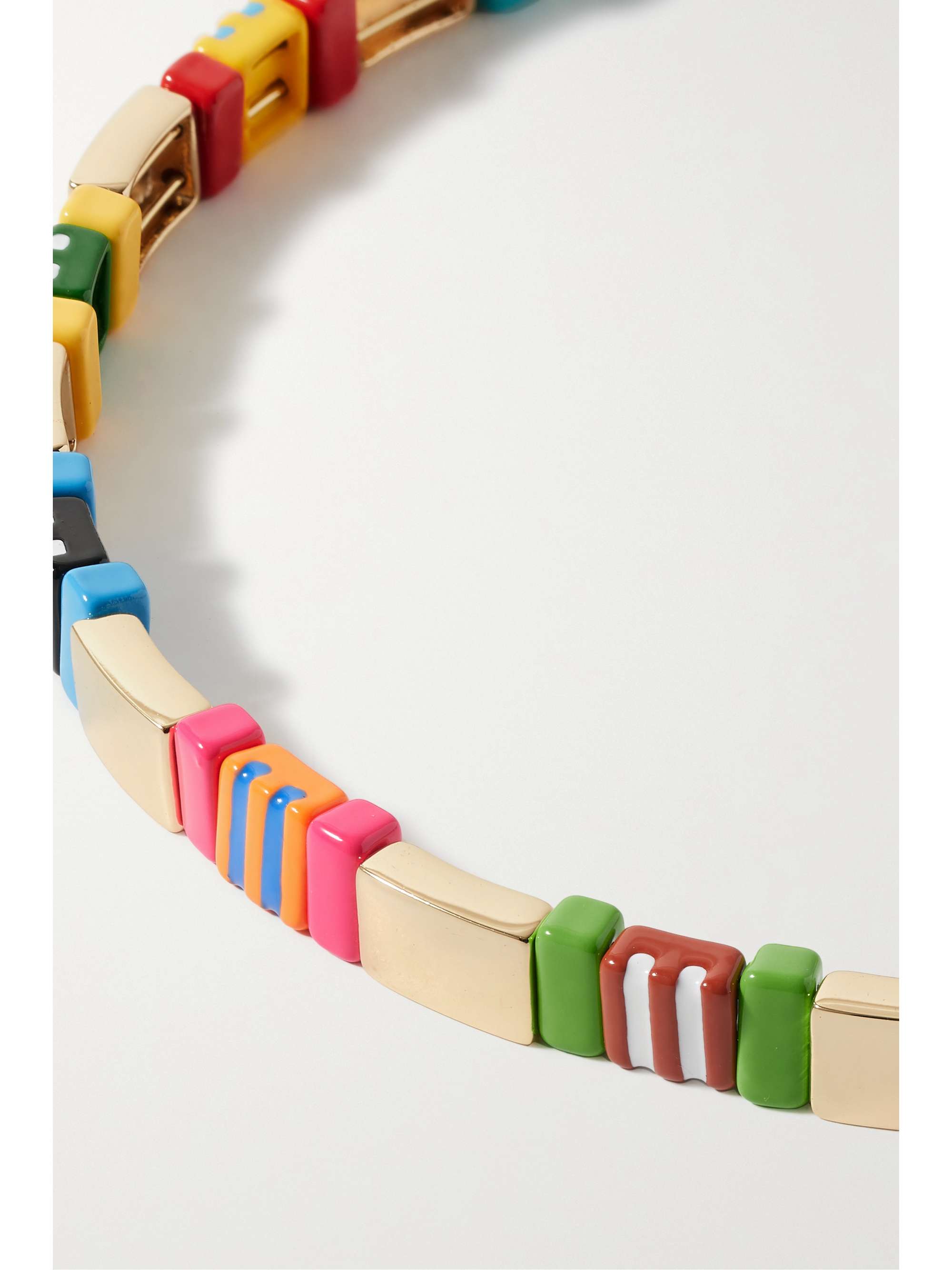 ROXANNE ASSOULIN A Walk in the Park gold-tone and enamel choker