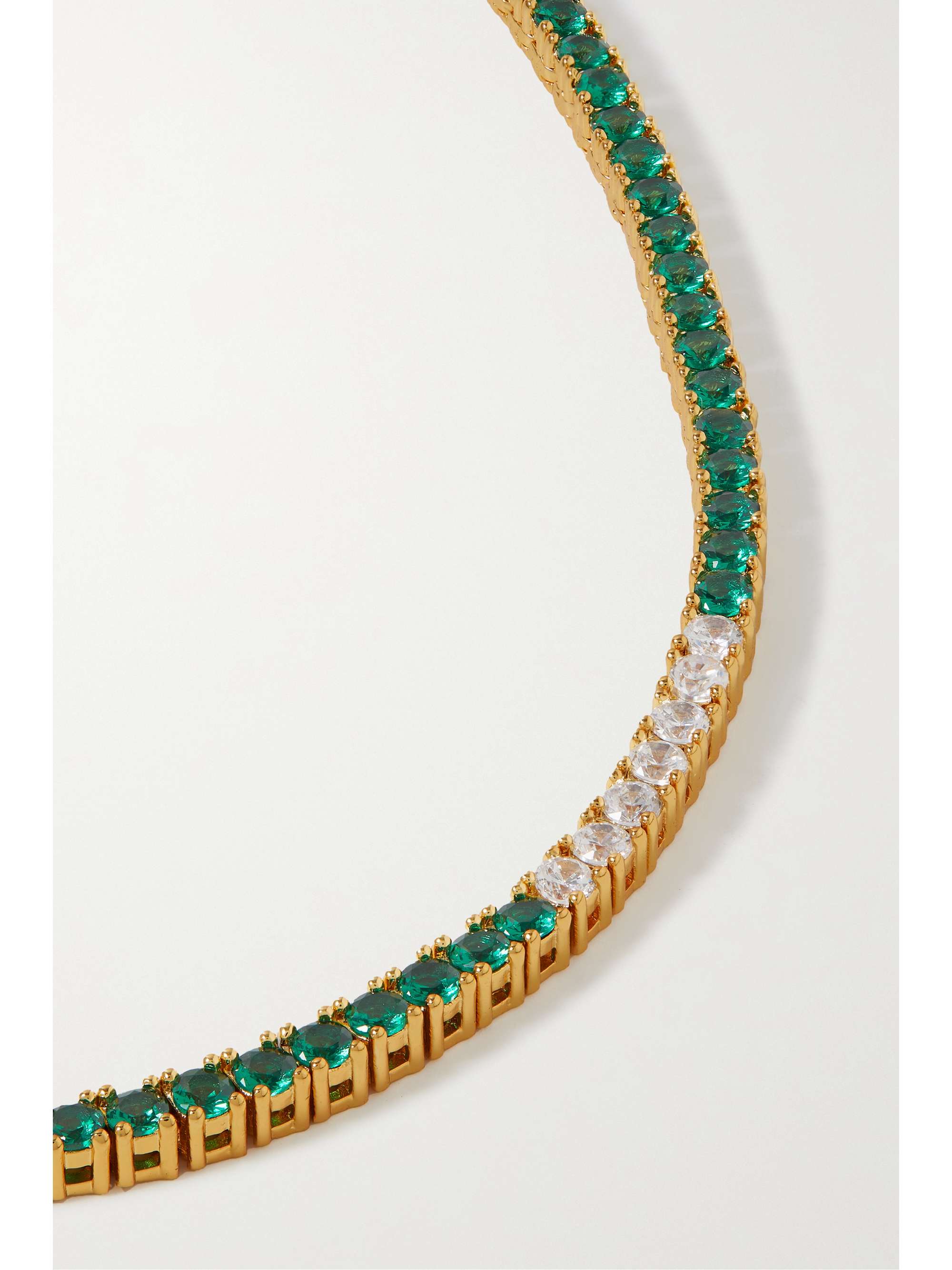 ROXANNE ASSOULIN On The Rox Baseline gold-tone crystal necklace