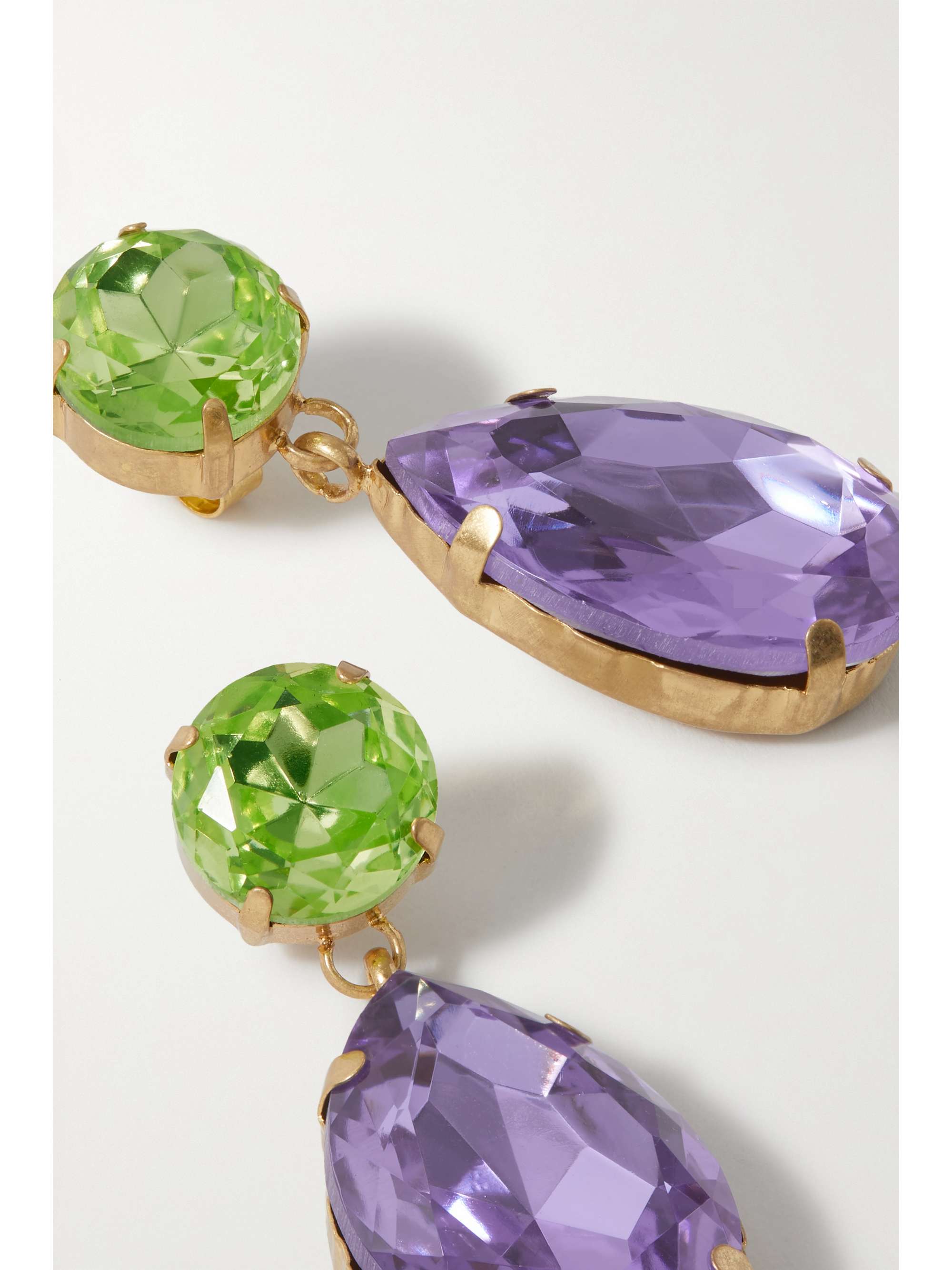 ROXANNE ASSOULIN Hip Hop But Not gold-tone crystal earrings
