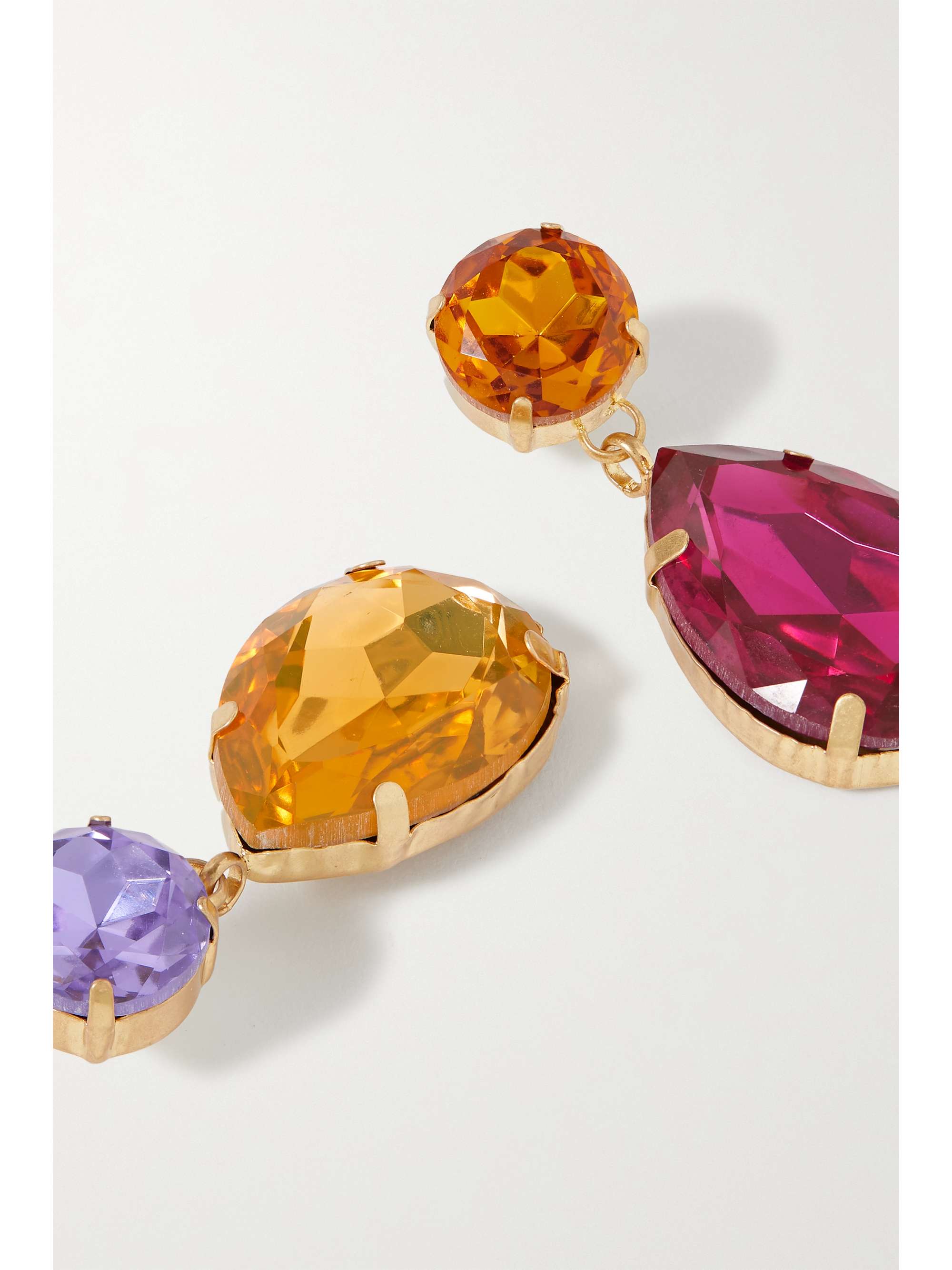 ROXANNE ASSOULIN Hip Hop But Not gold-tone crystal earrings