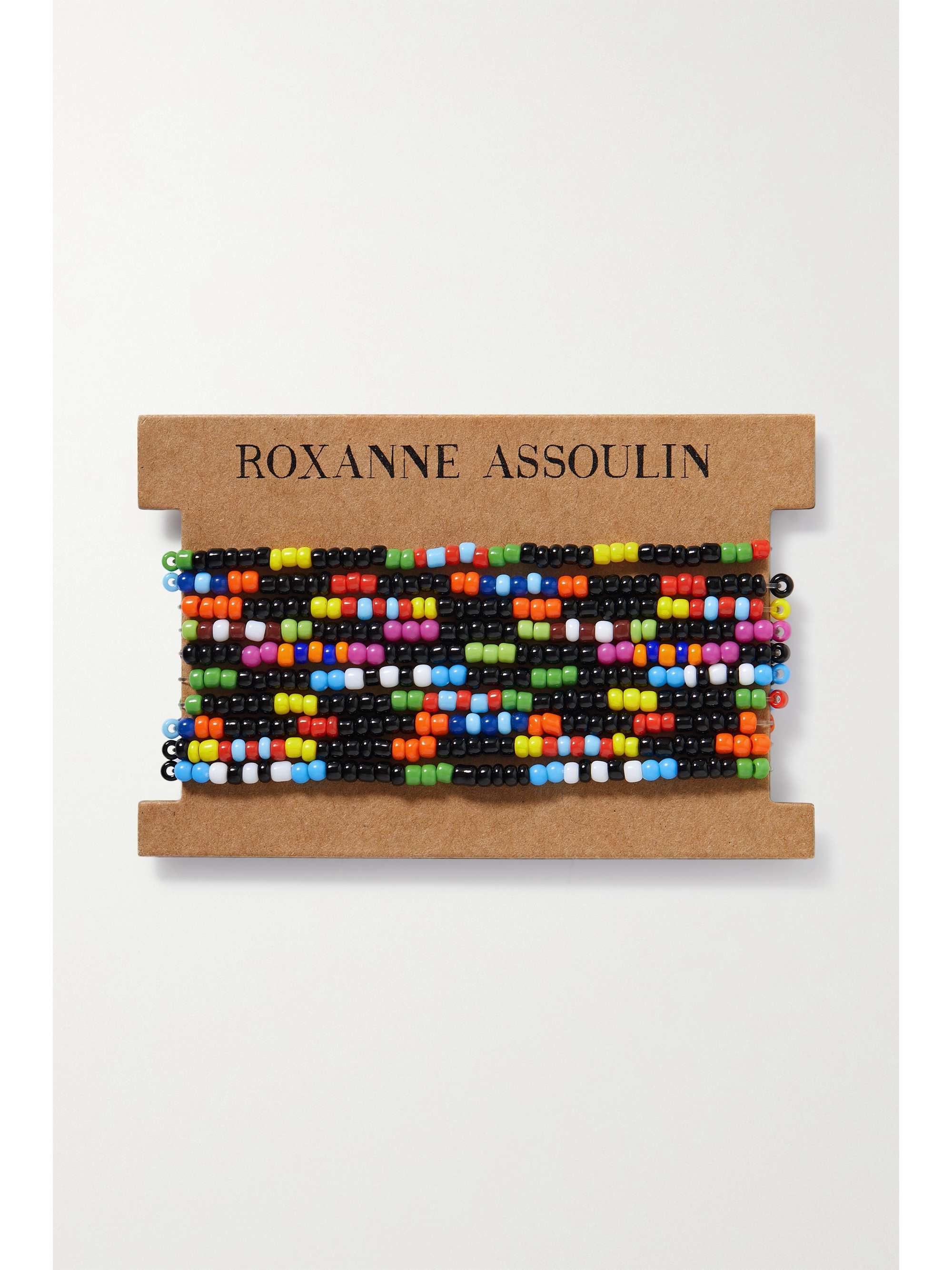 ROXANNE ASSOULIN Midnight Madness set of 10 beaded and gold-tone bracelets
