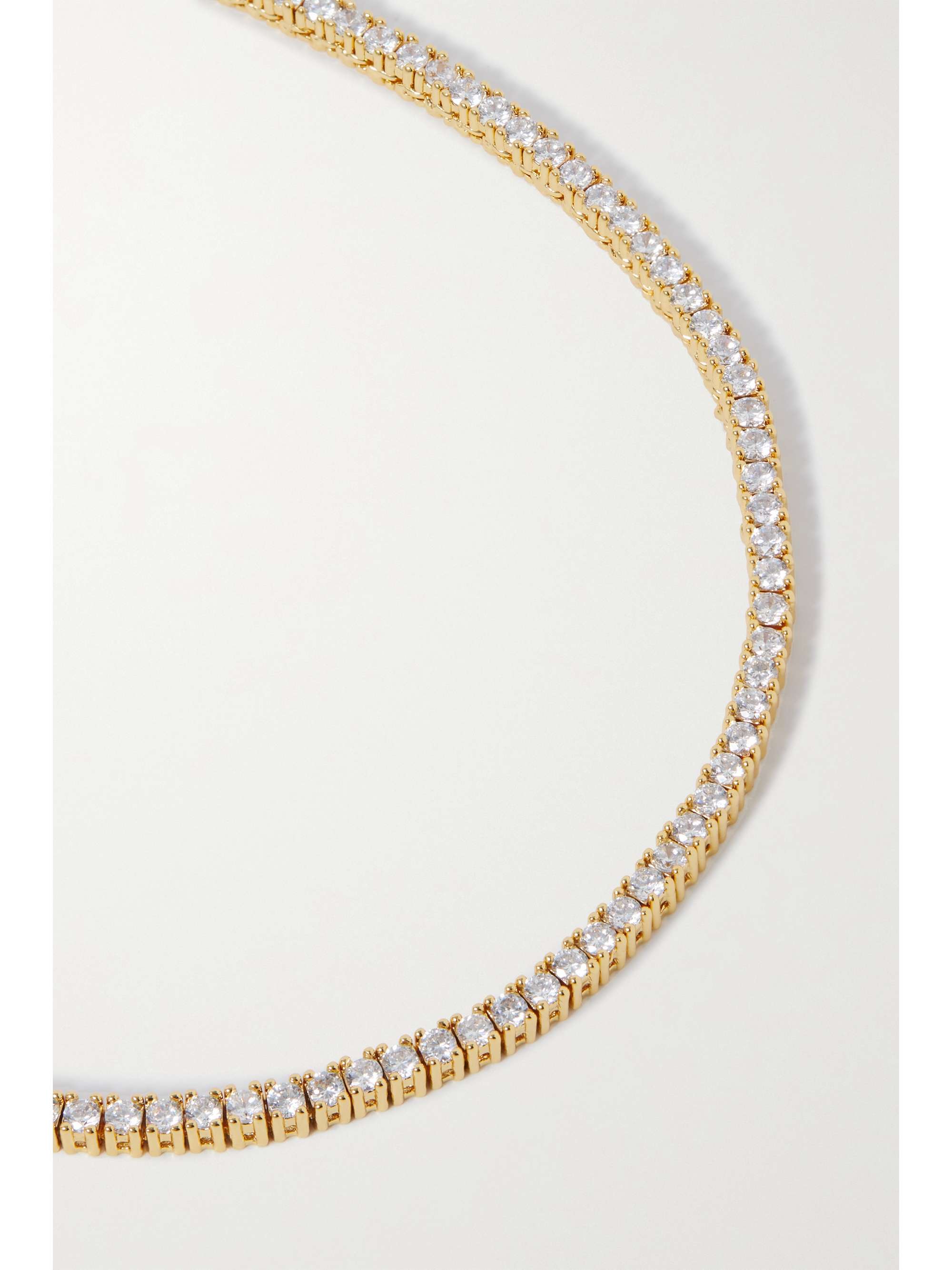 ROXANNE ASSOULIN On The Rox Rally gold-tone cubic zirconia necklace