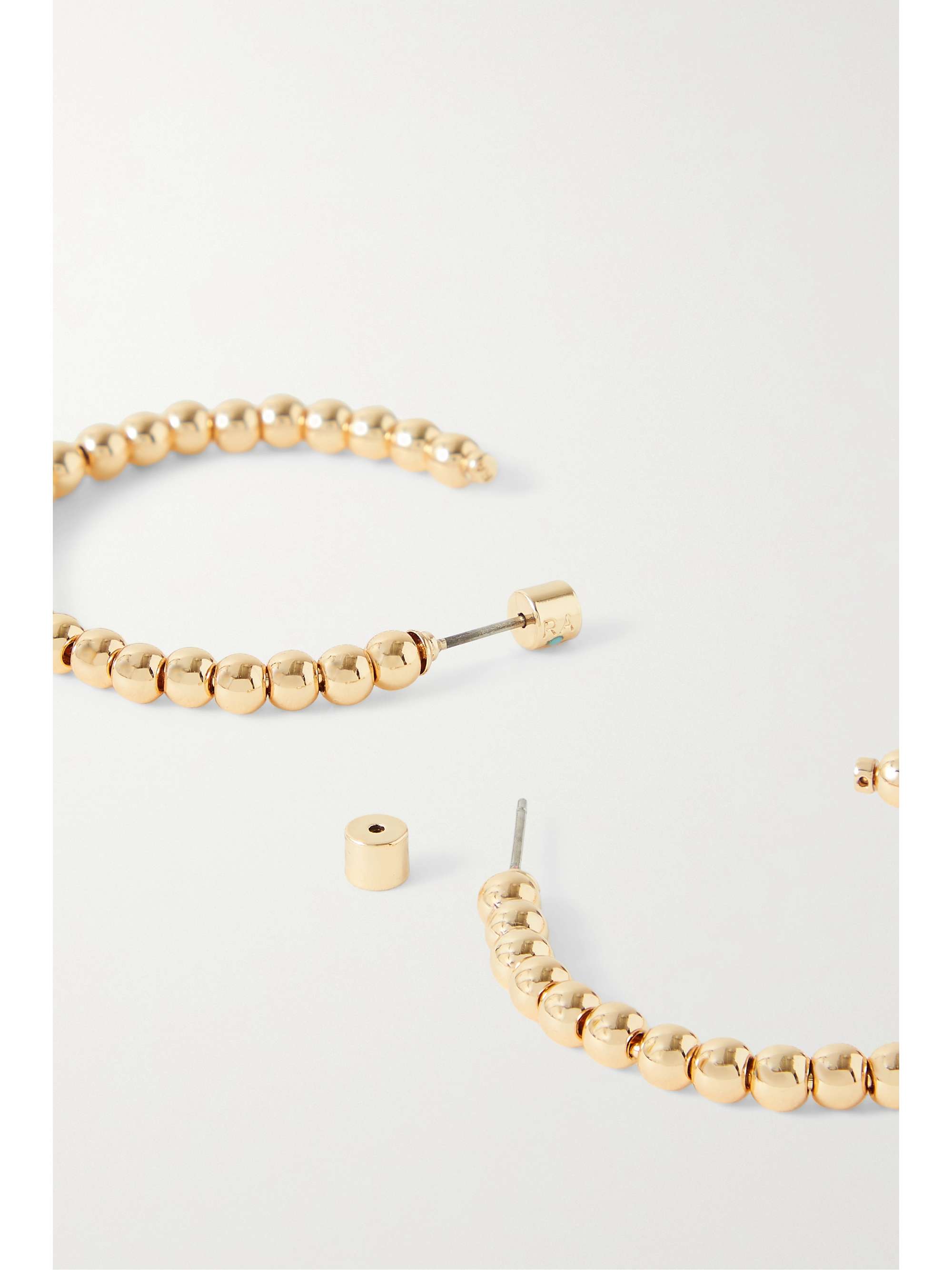 ROXANNE ASSOULIN Baby Bubble gold-tone hoop earrings