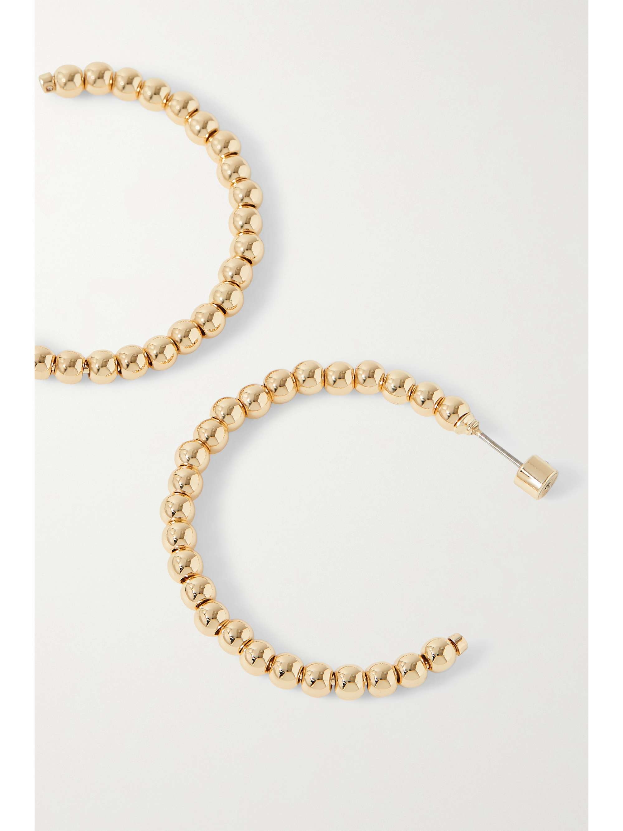 ROXANNE ASSOULIN Baby Bubble gold-tone hoop earrings