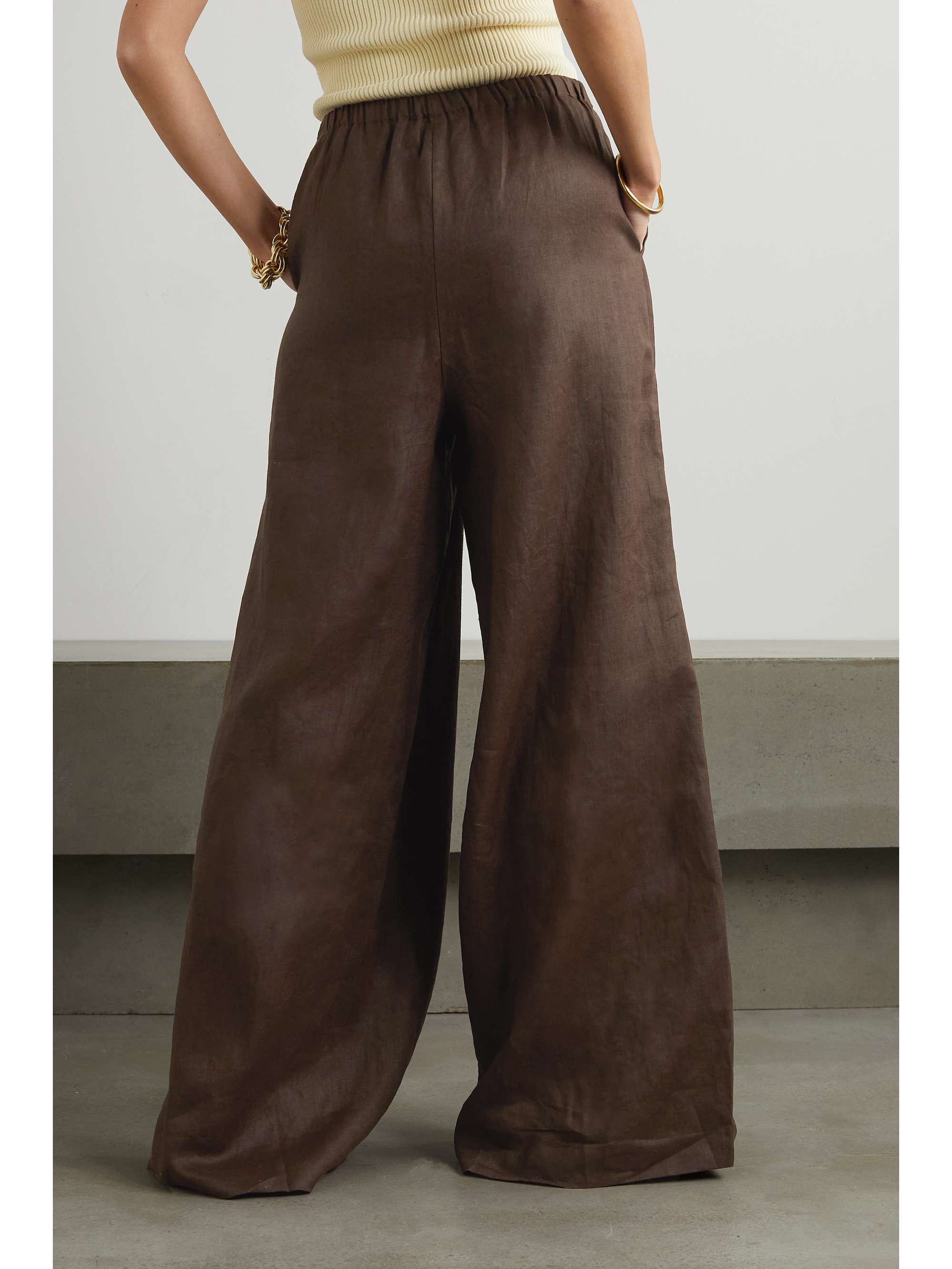 JOSLIN Sophia linen wide-leg pants