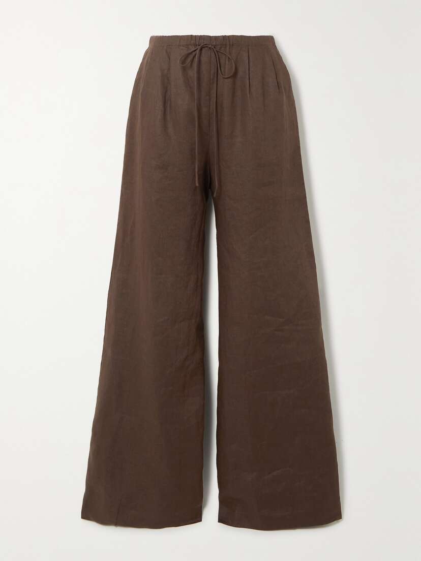Joslin Sophia Linen Wide-leg Pants