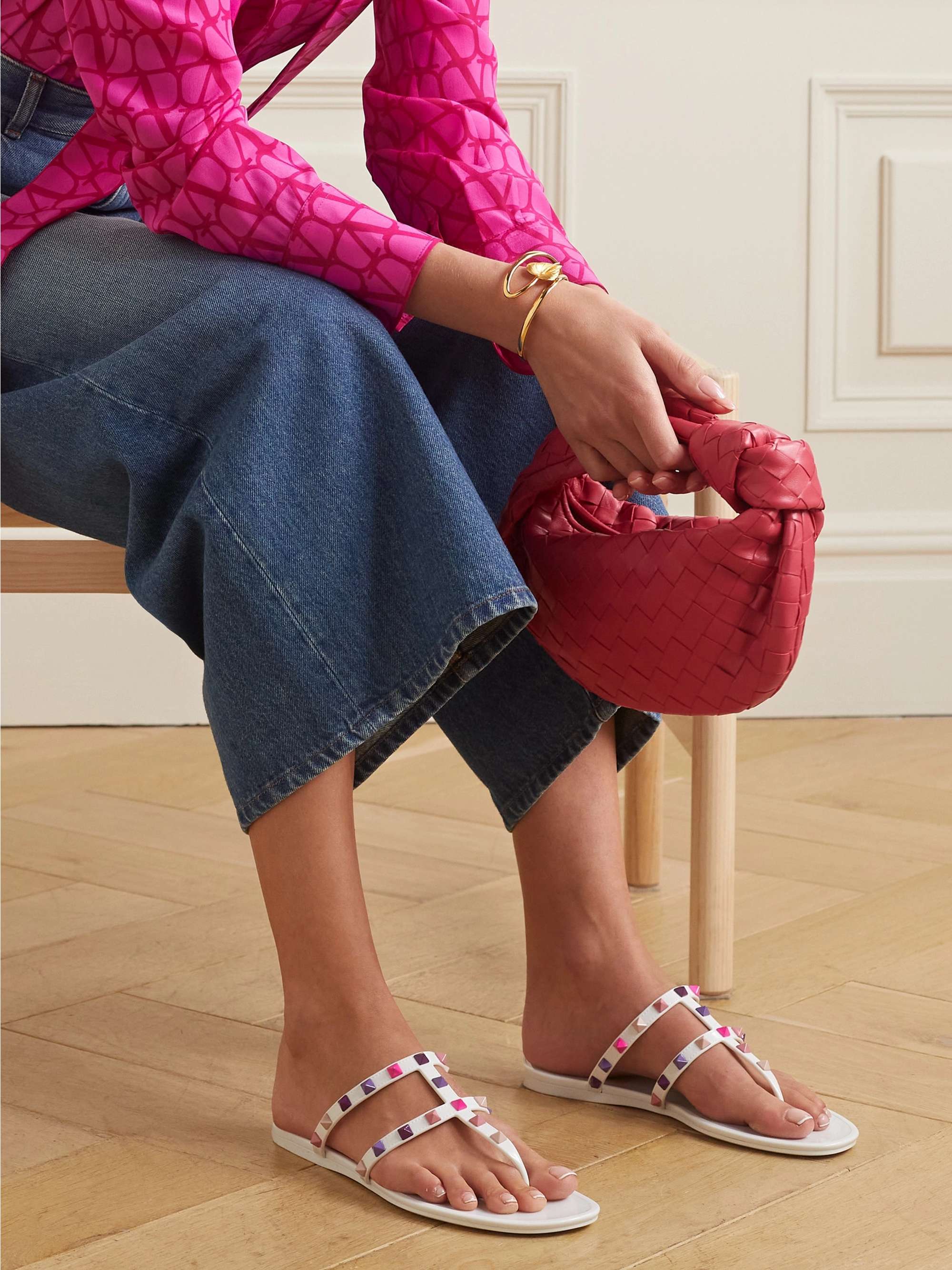 The Summer Rockstud rubber sandals