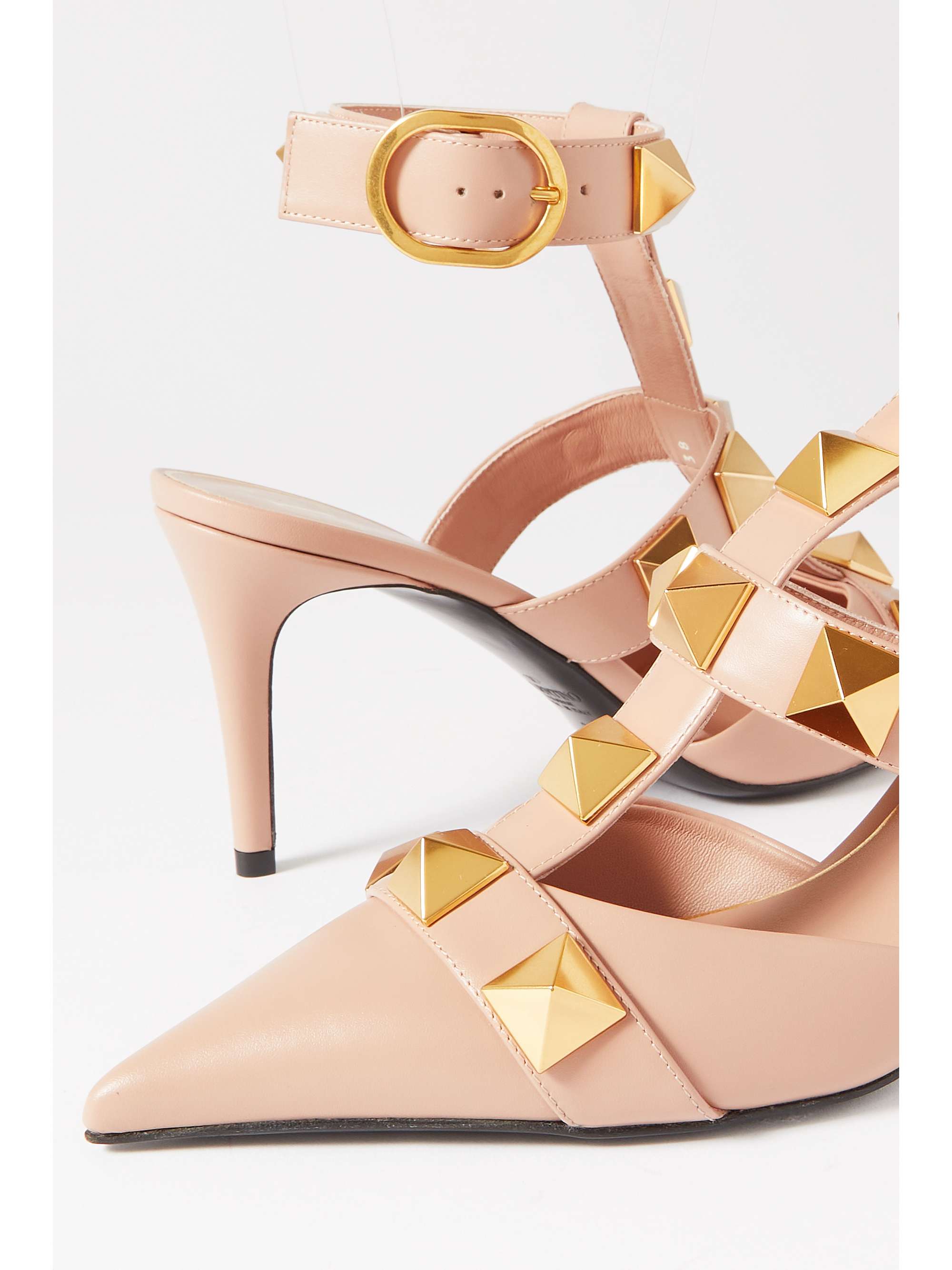 VALENTINO GARAVANI Roman Stud 80 leather pumps