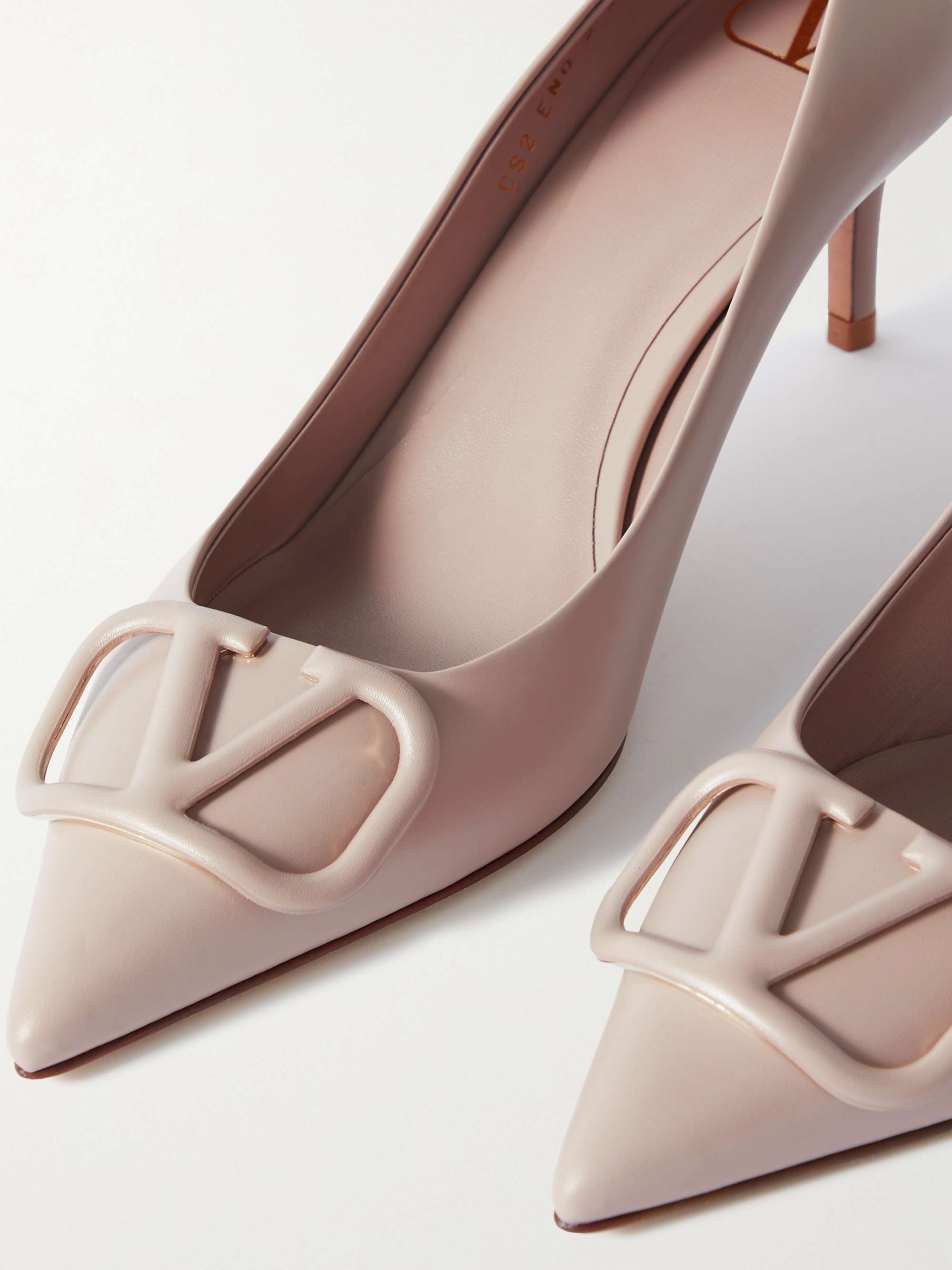 VALENTINO GARAVANI VLOGO 60 embellished leather pumps