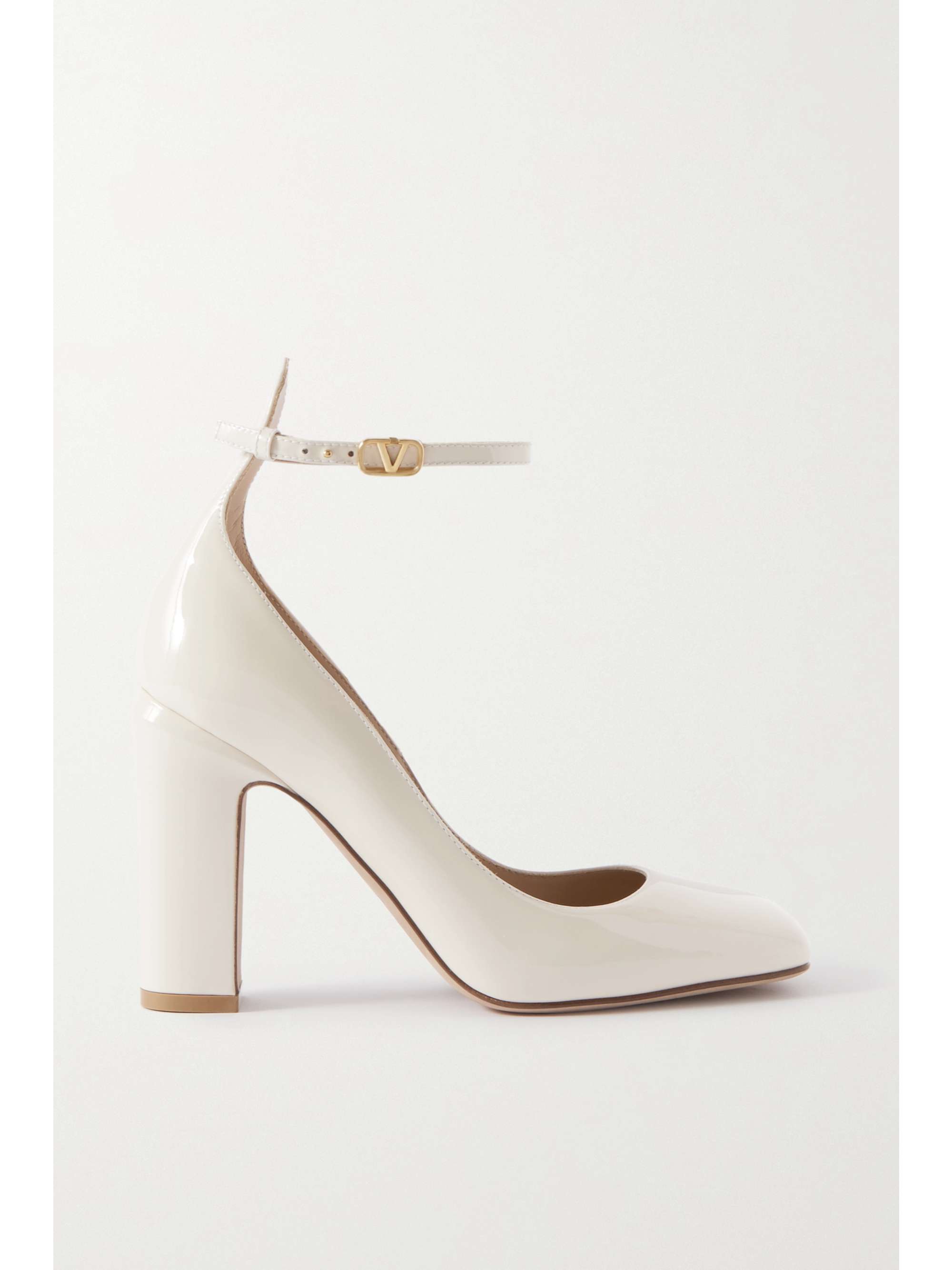 mynte Gå ud logo VALENTINO GARAVANI Tan-Go 100 patent-leather pumps | NET-A-PORTER