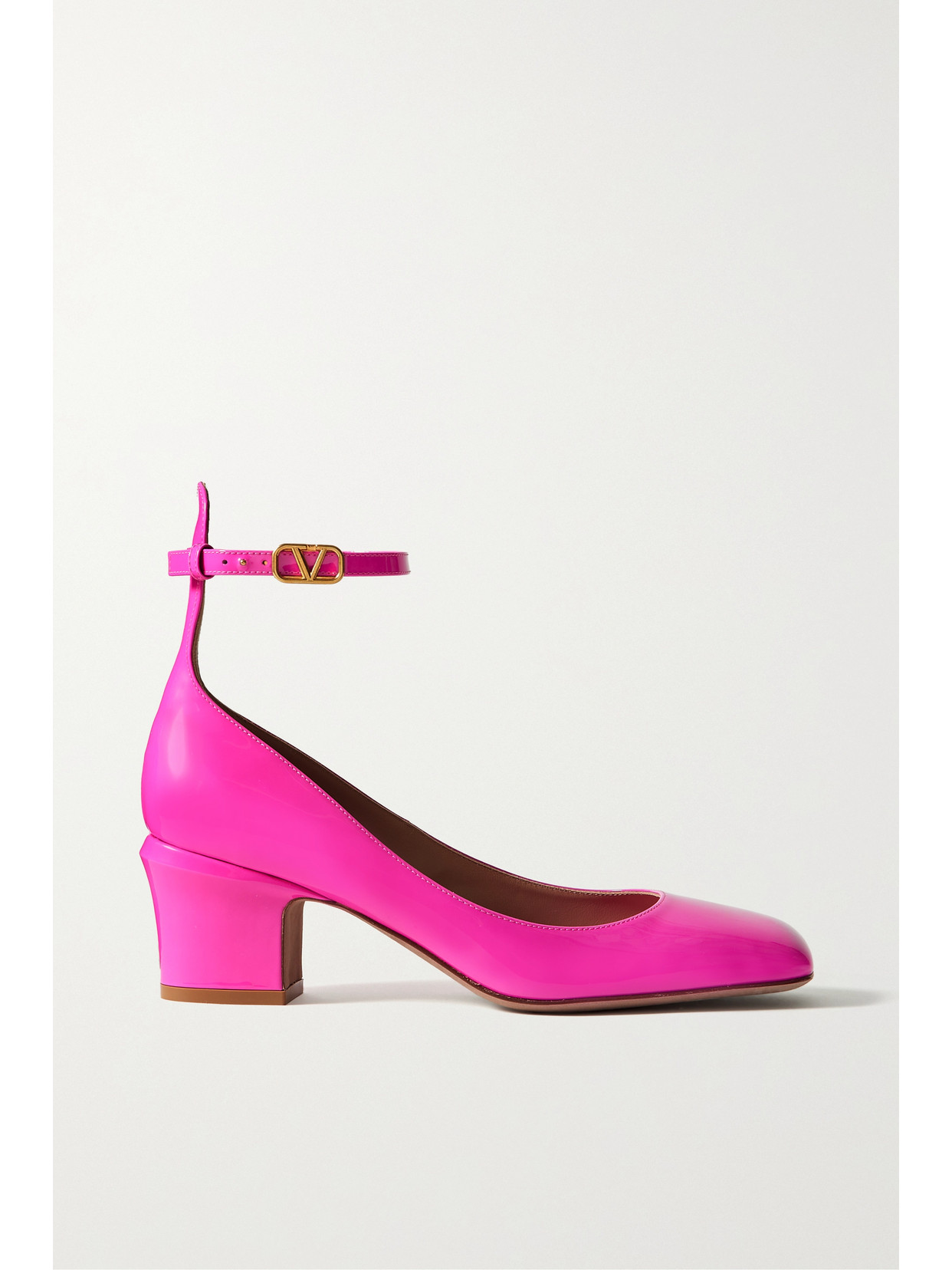 Valentino Garavani 60毫米tan-go漆皮高跟鞋 In Fuchsia