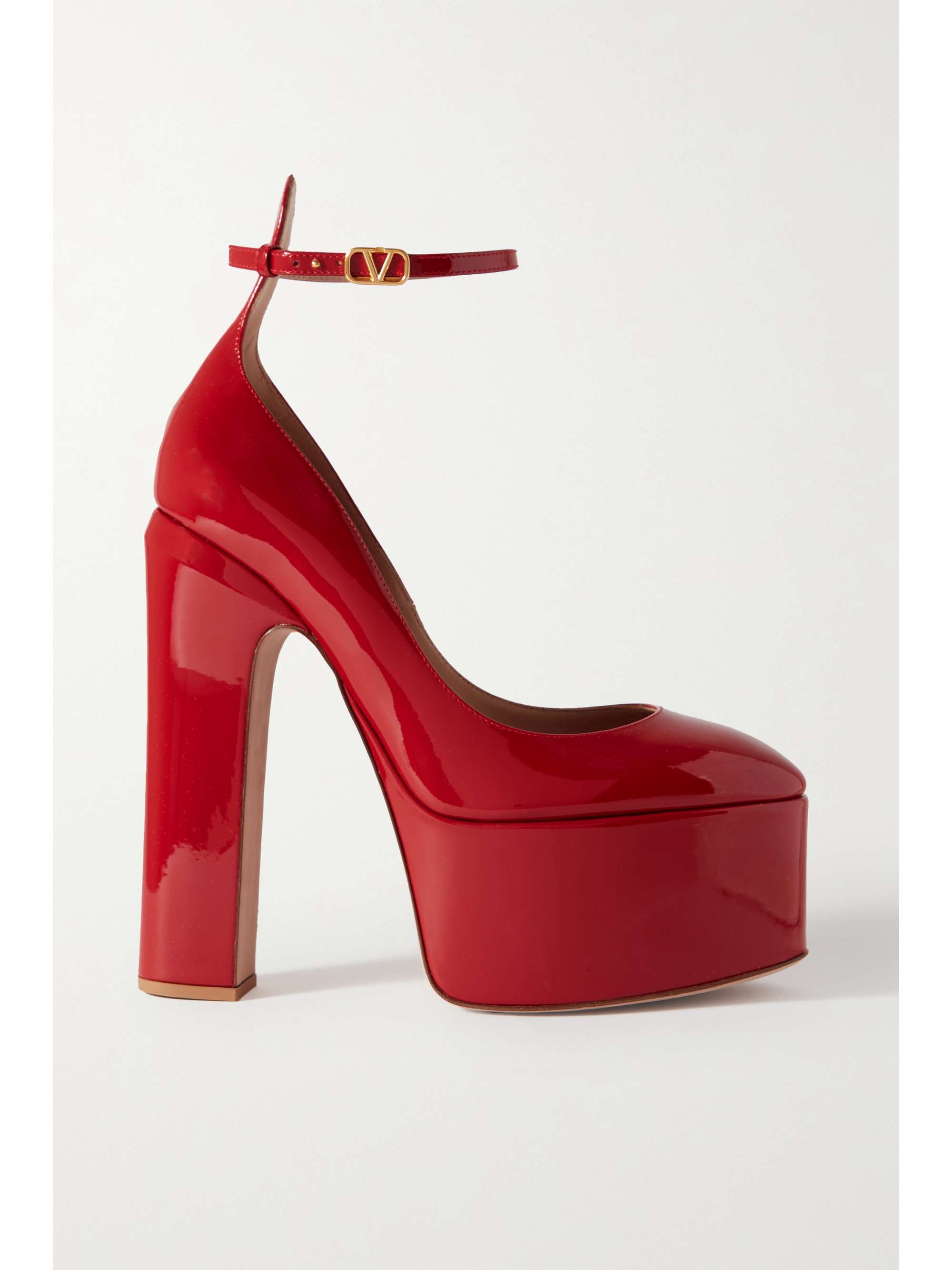 Valentino Garavani Tan-Go 155 patent-leather platform pumps