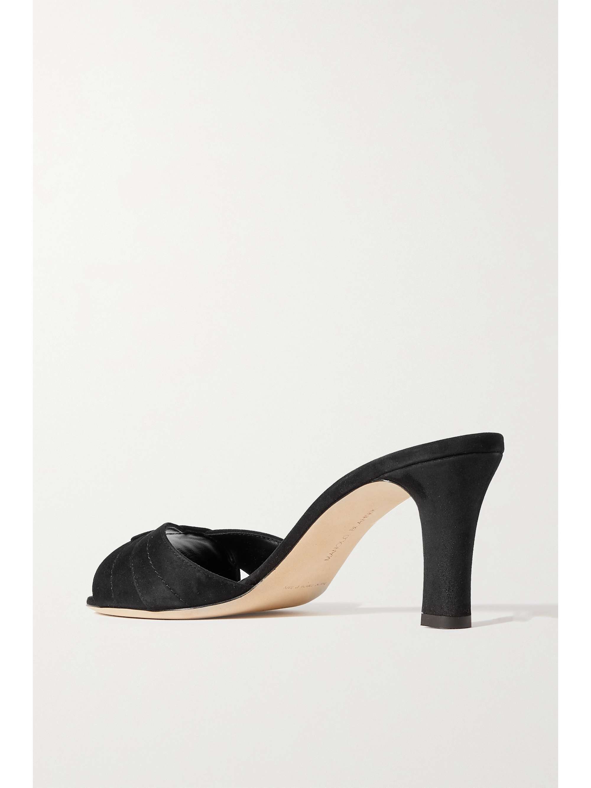 MANOLO BLAHNIK Siemu 70 Mules aus Veloursleder