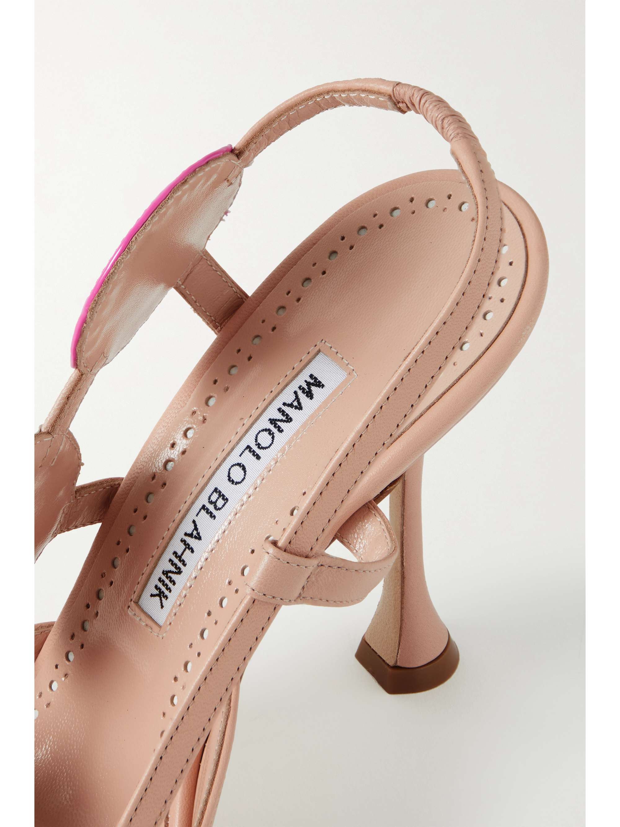 MANOLO BLAHNIK Munir 105 Slingback-Sandalen aus Leder
