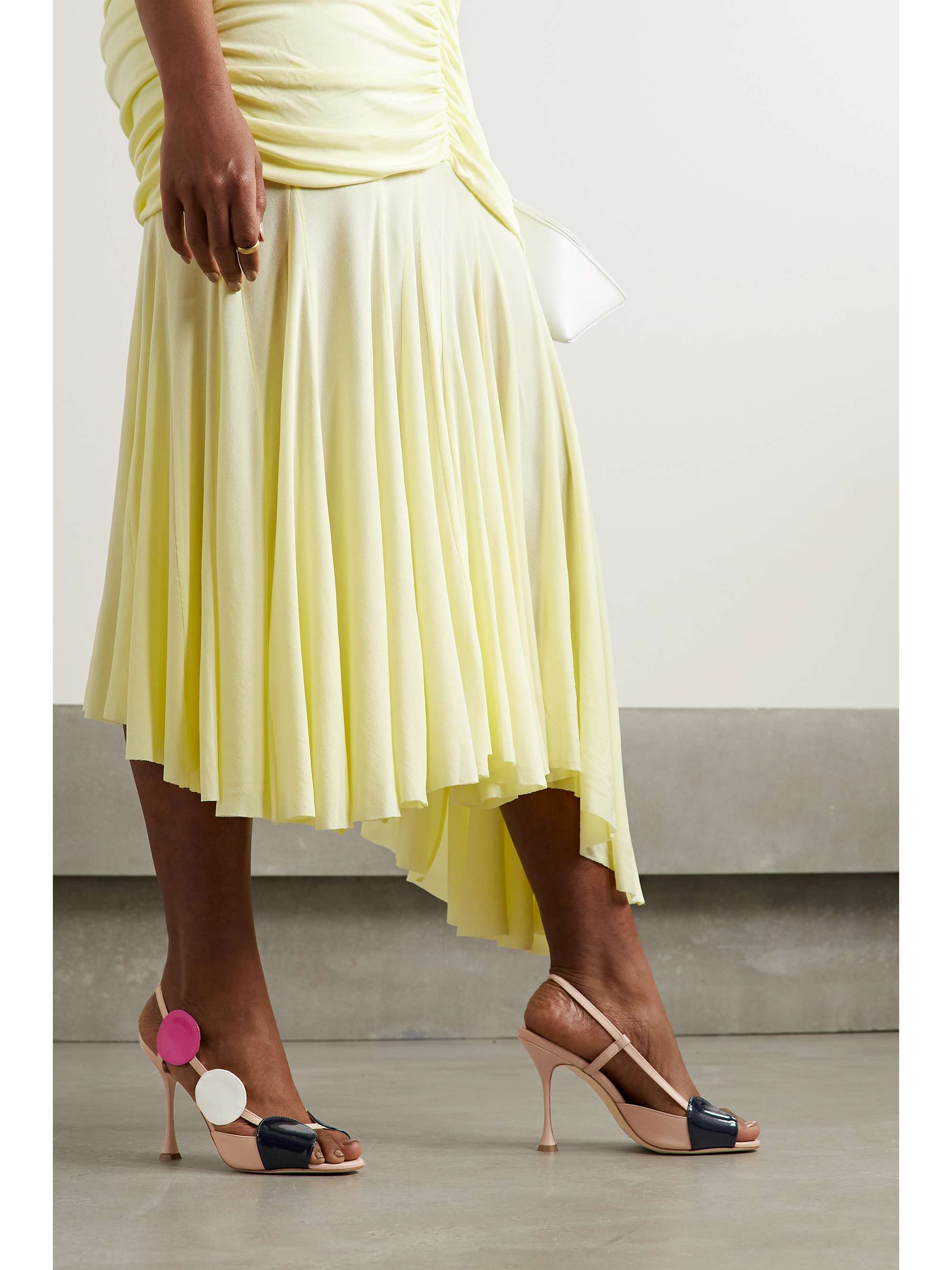 MANOLO BLAHNIK Munir 105 Slingback-Sandalen aus Leder
