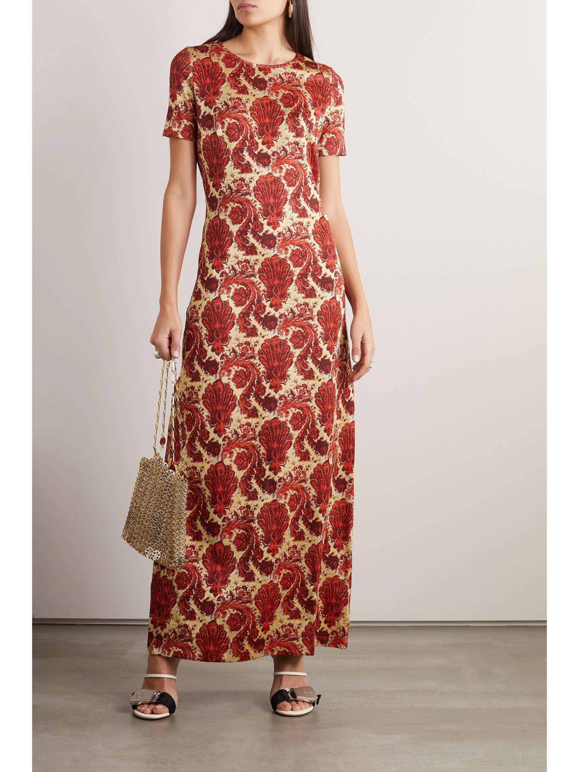 PACO RABANNE Jacquard-knit maxi dress | NET-A-PORTER