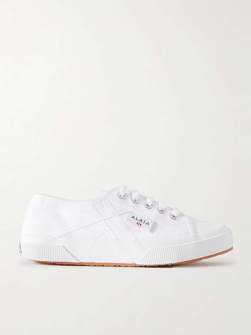 Alaïa + Superga Cotton-canvas Sneakers