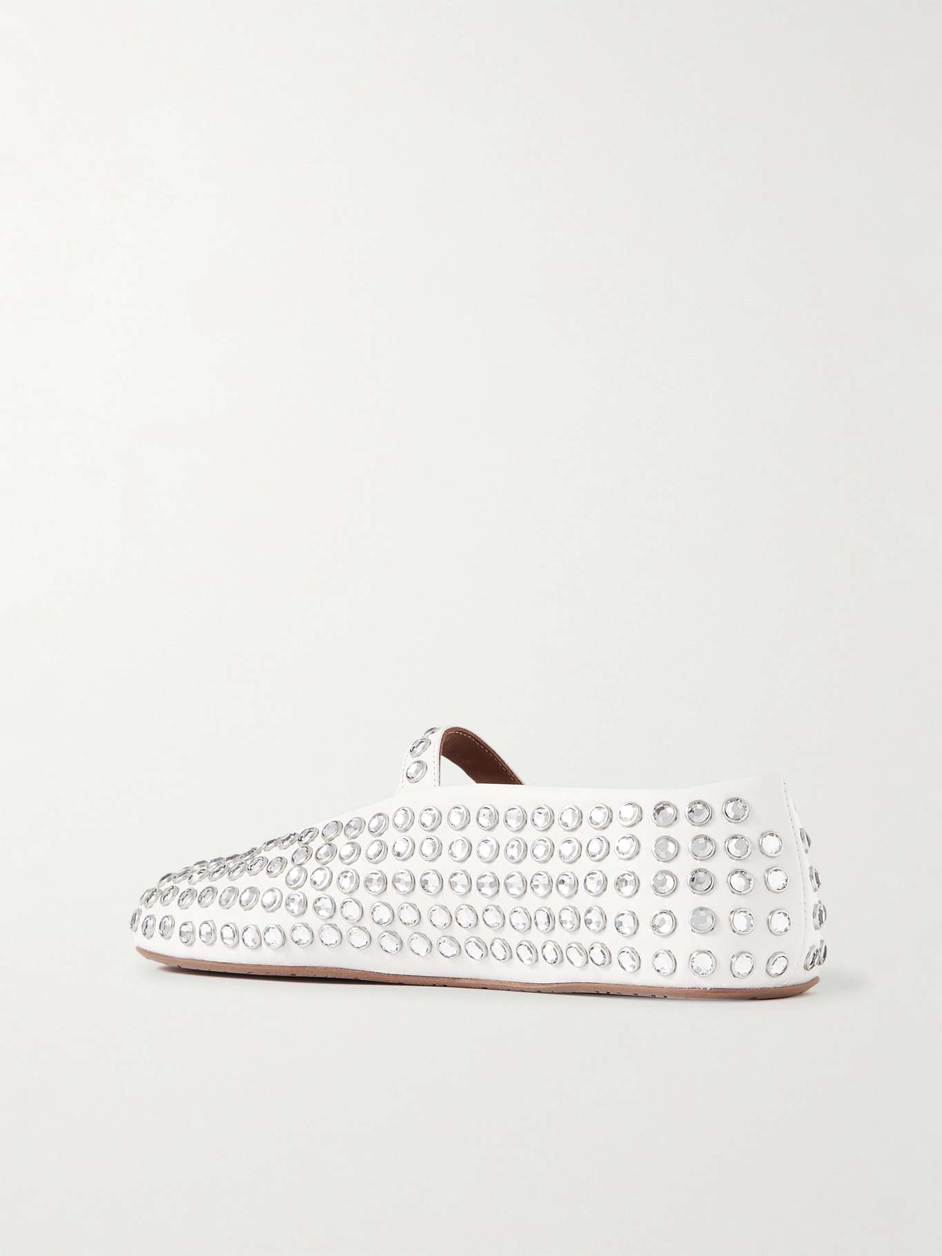 Alaila Ballet Flats In Deep Pink Velvet With Rhinestones 972002