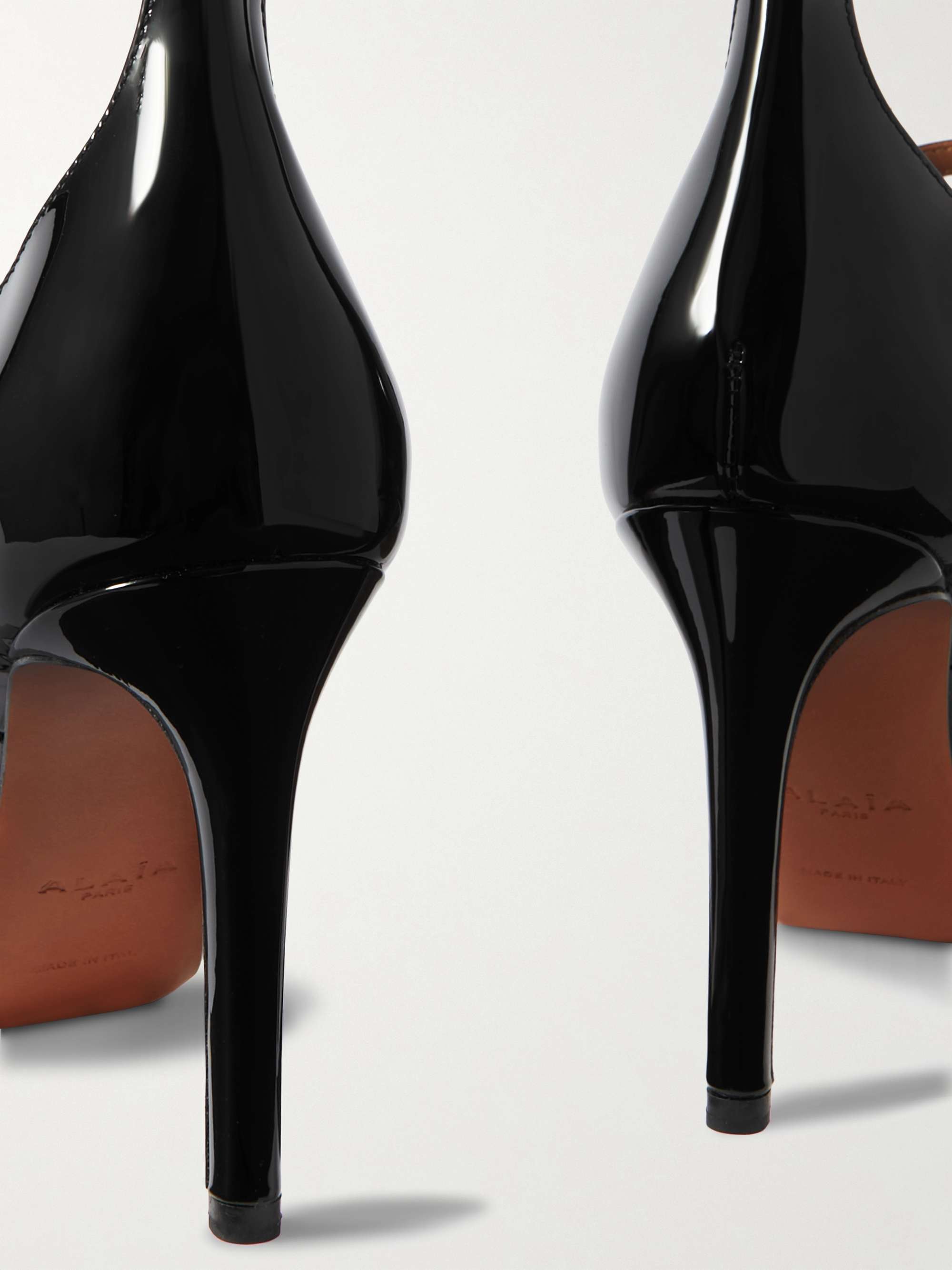 ALAÏA 90 Mary-Jane-Pumps aus Lackleder