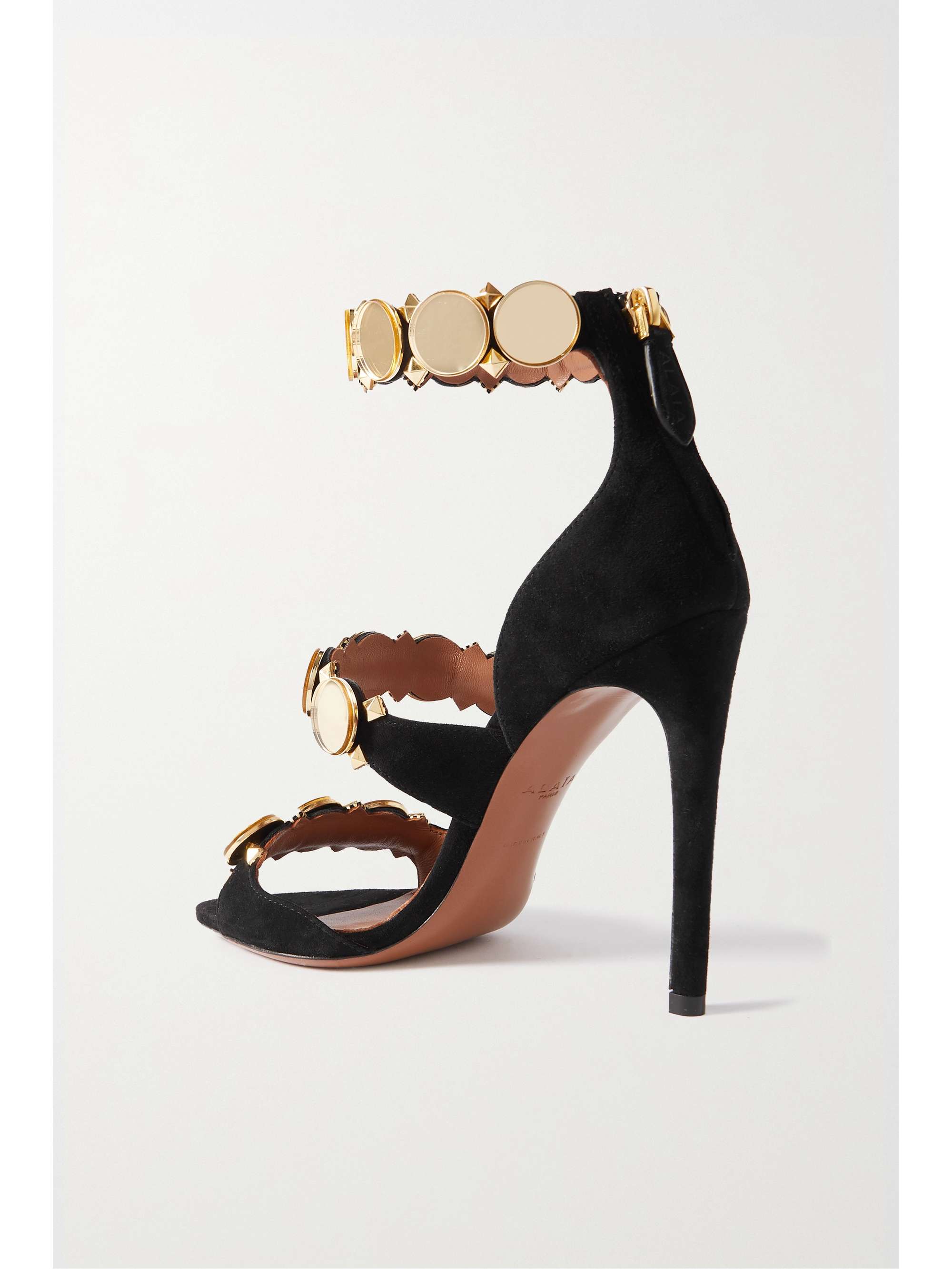 アライア レディース サンダル シューズ La Bombe Suede Studded High-Heel Sandals jaune citron  通販